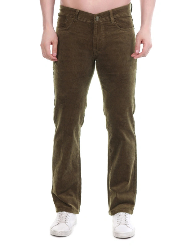 Corduroy Relaxed Fit Stretchable Jeans – Earthwood Brown