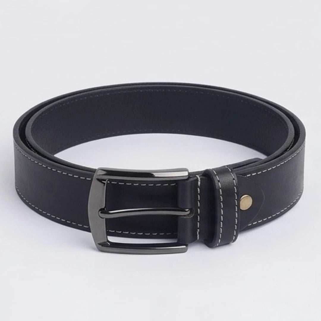 Flaked Leather belt - Royal Grain