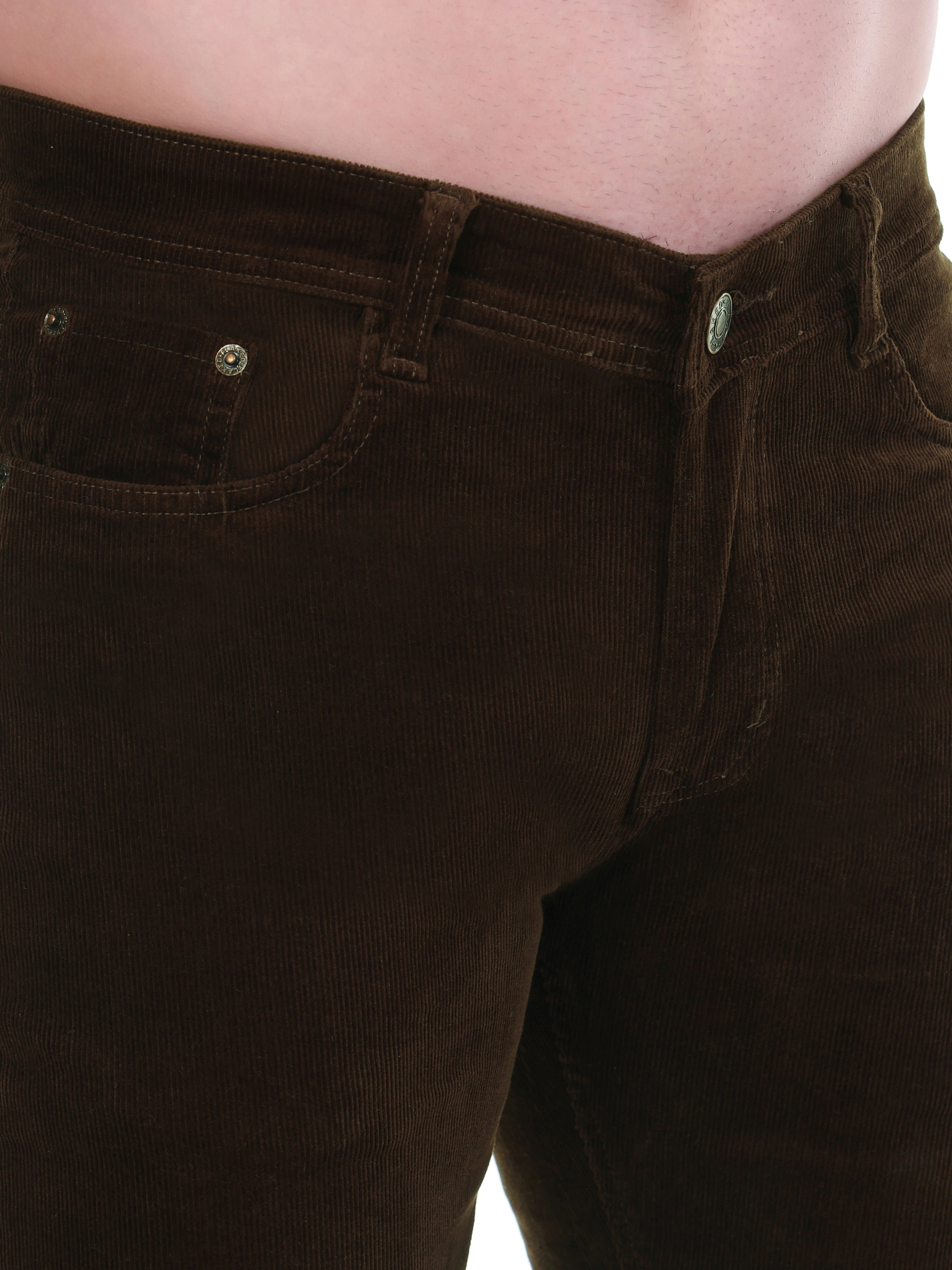 FLAKED Corduroy Relaxed Fit Stretchable Jeans – Cocoa Drift