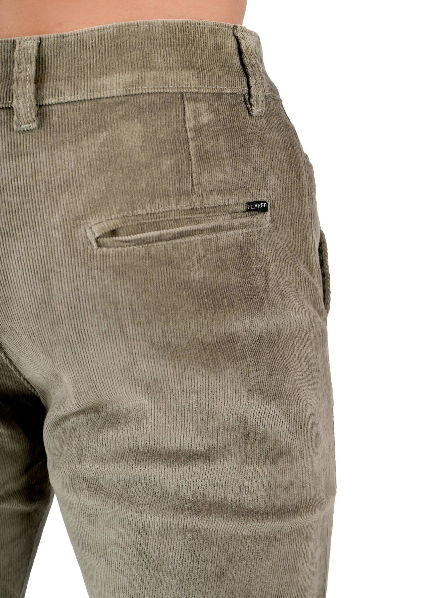 Corduroy Regular Fit Stretchable Trouser – Ash Grey