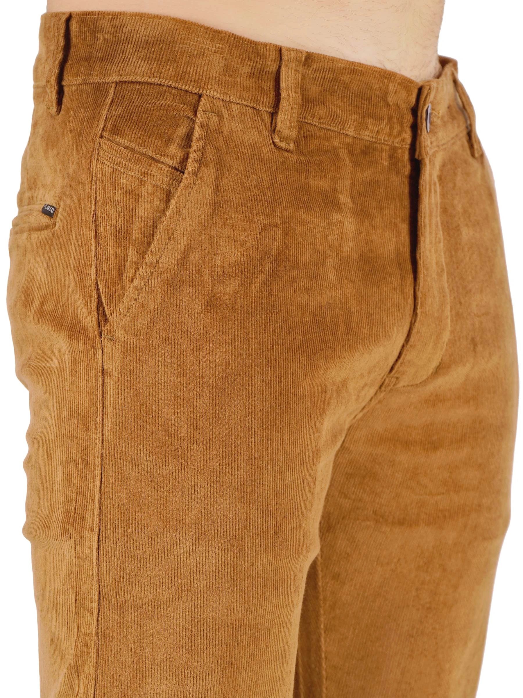 Corduroy Regular Fit Stretchable Trouser – Bronze Tan