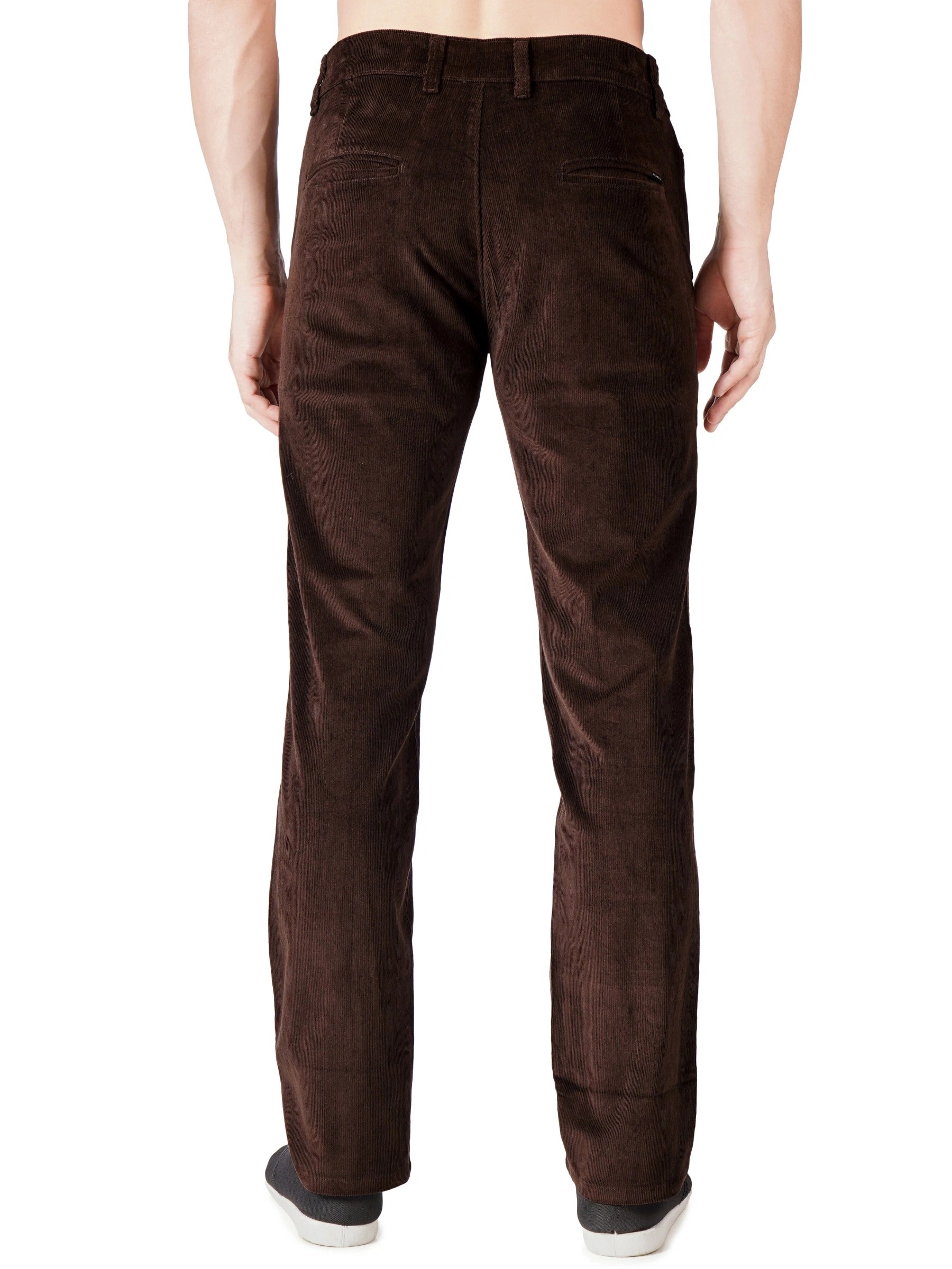 Corduroy Regular Fit Stretchable Trouser – Dark Roast