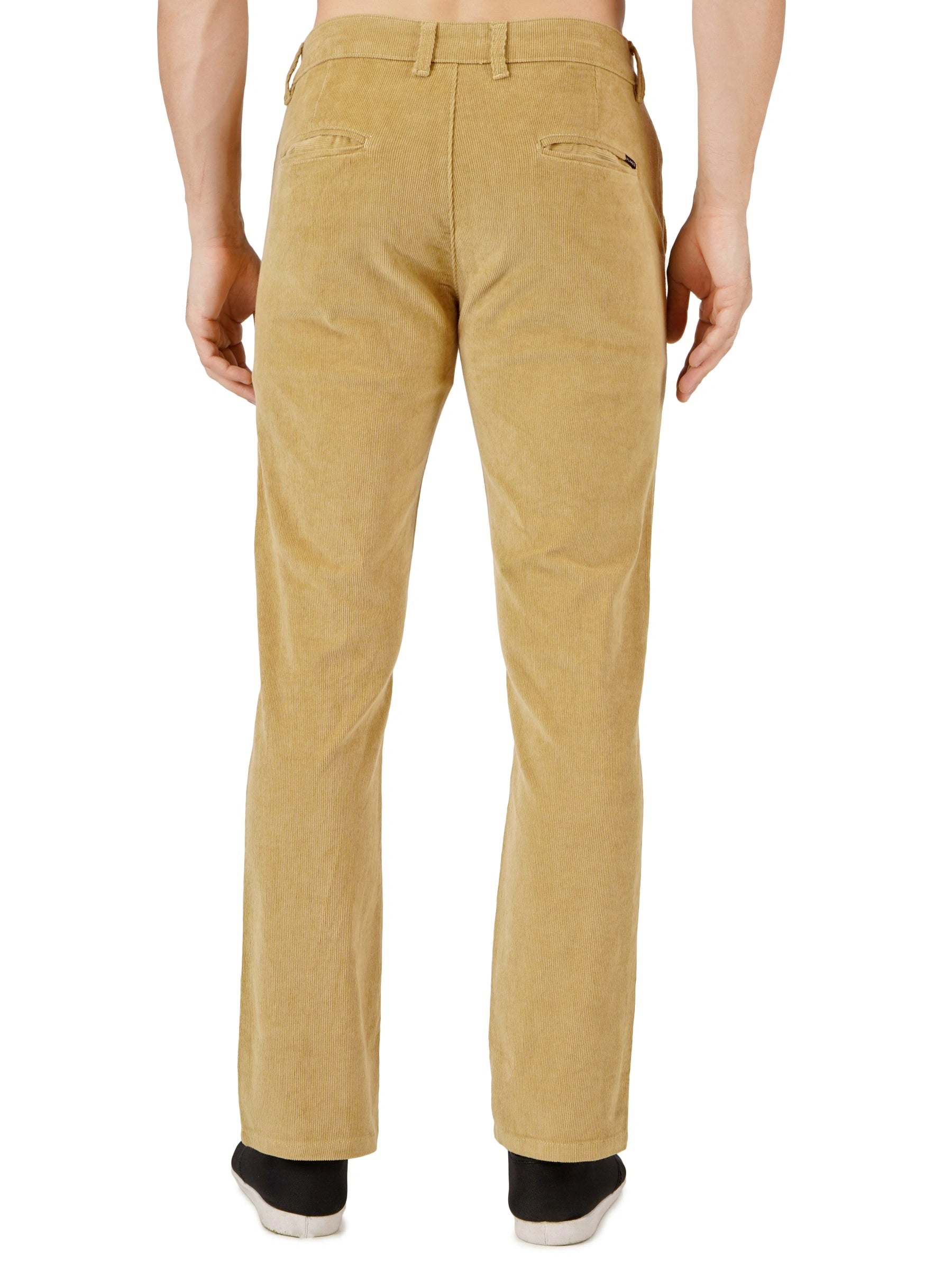 Corduroy Regular Fit Stretchable Trouser – Soft Khaki