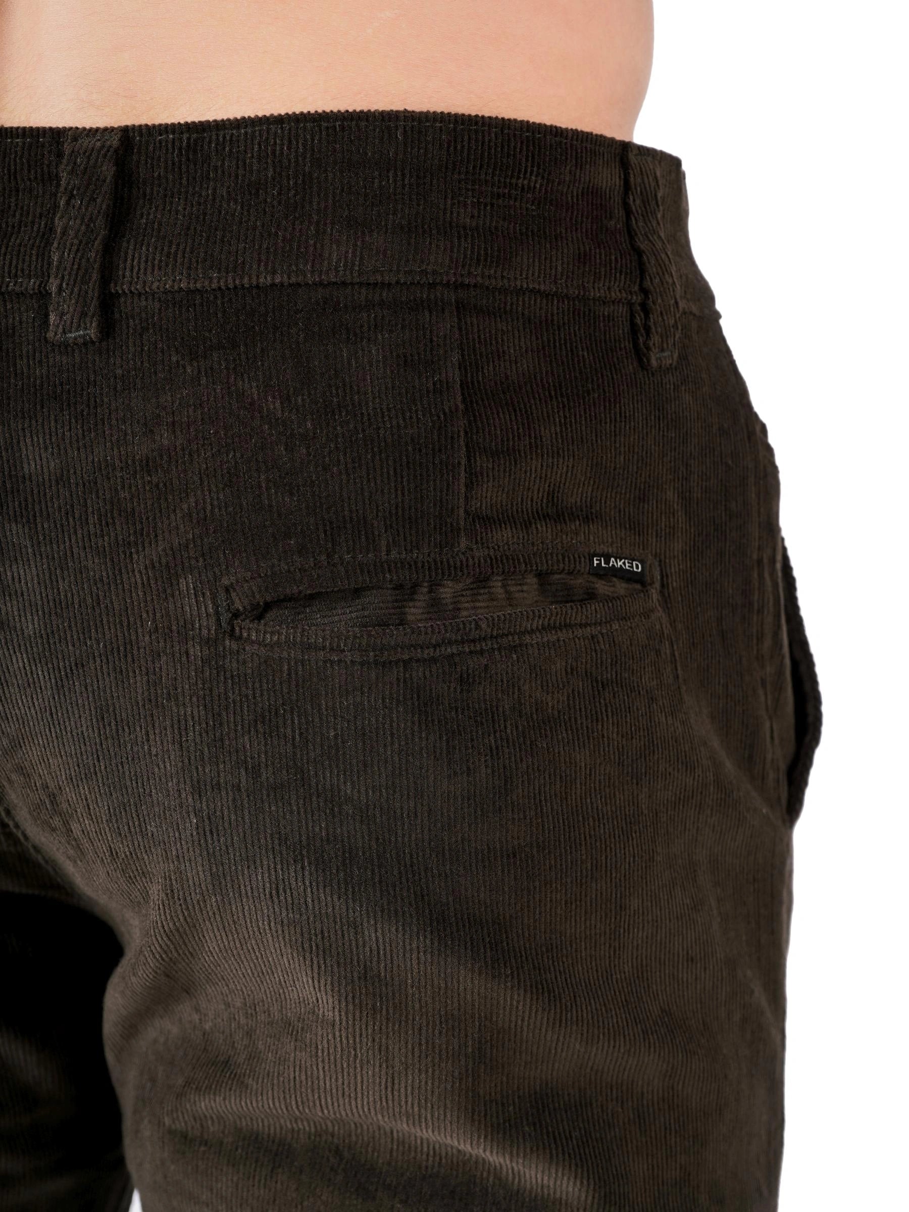 Corduroy Regular Fit Stretchable Trouser – Woodland Olive