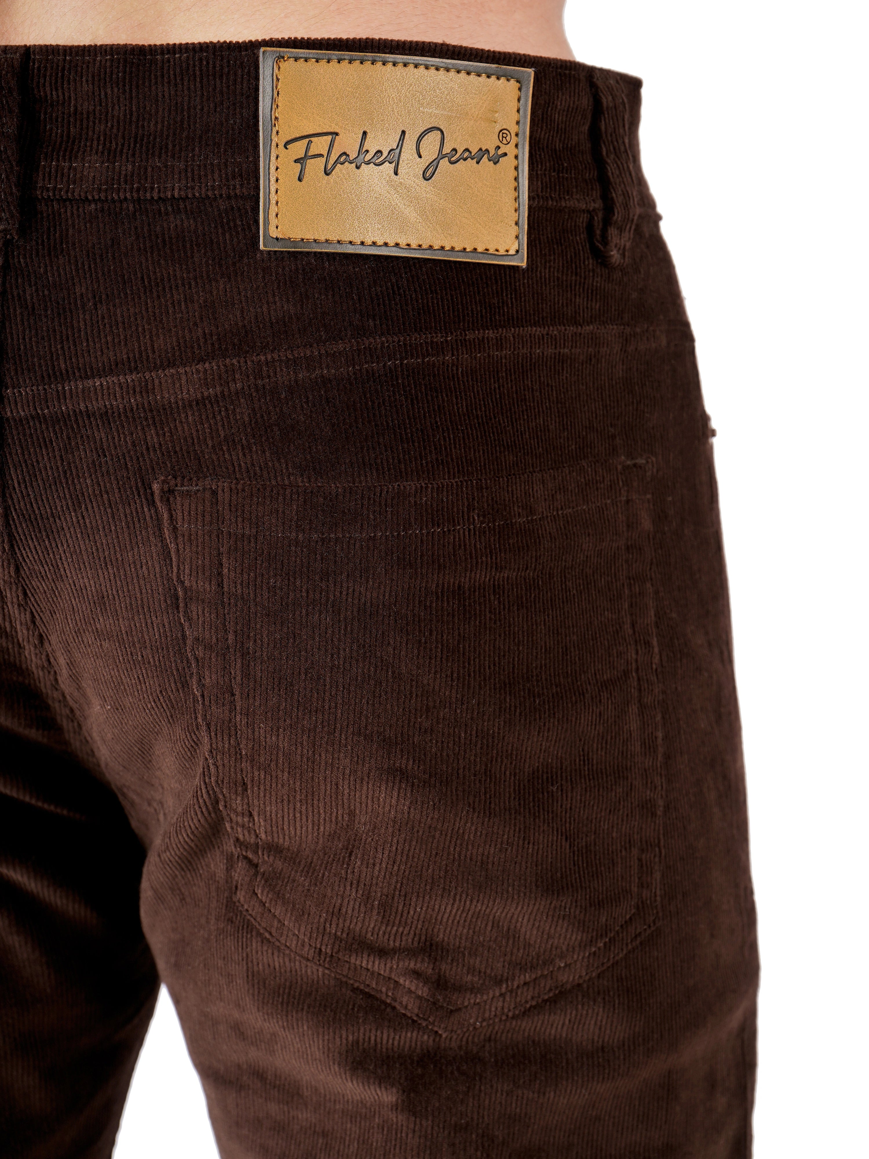 Corduroy Regular Fit Jeans - Dark Roast