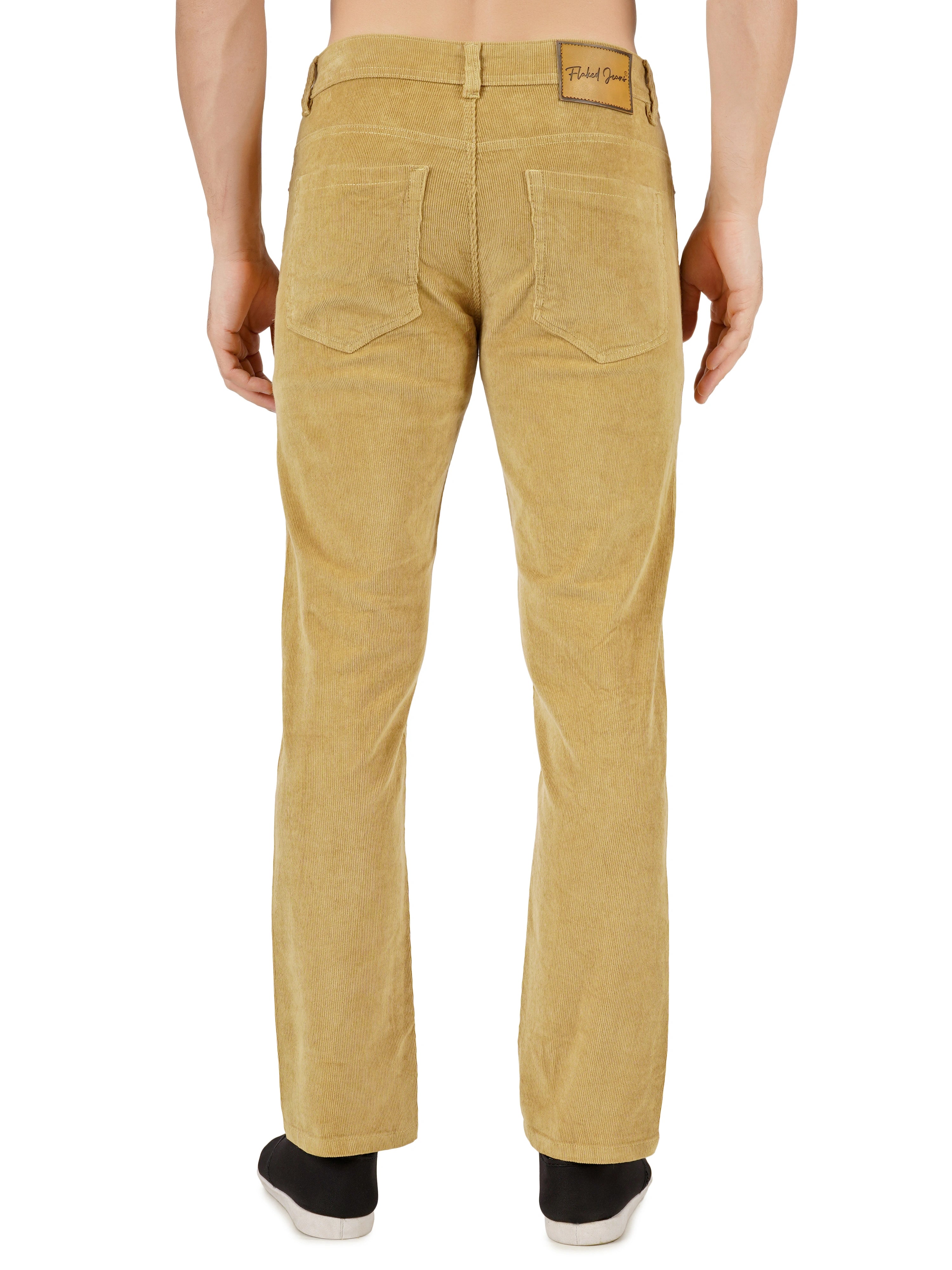 Corduroy Regular Fit Stretchable Jeans – Soft Khaki