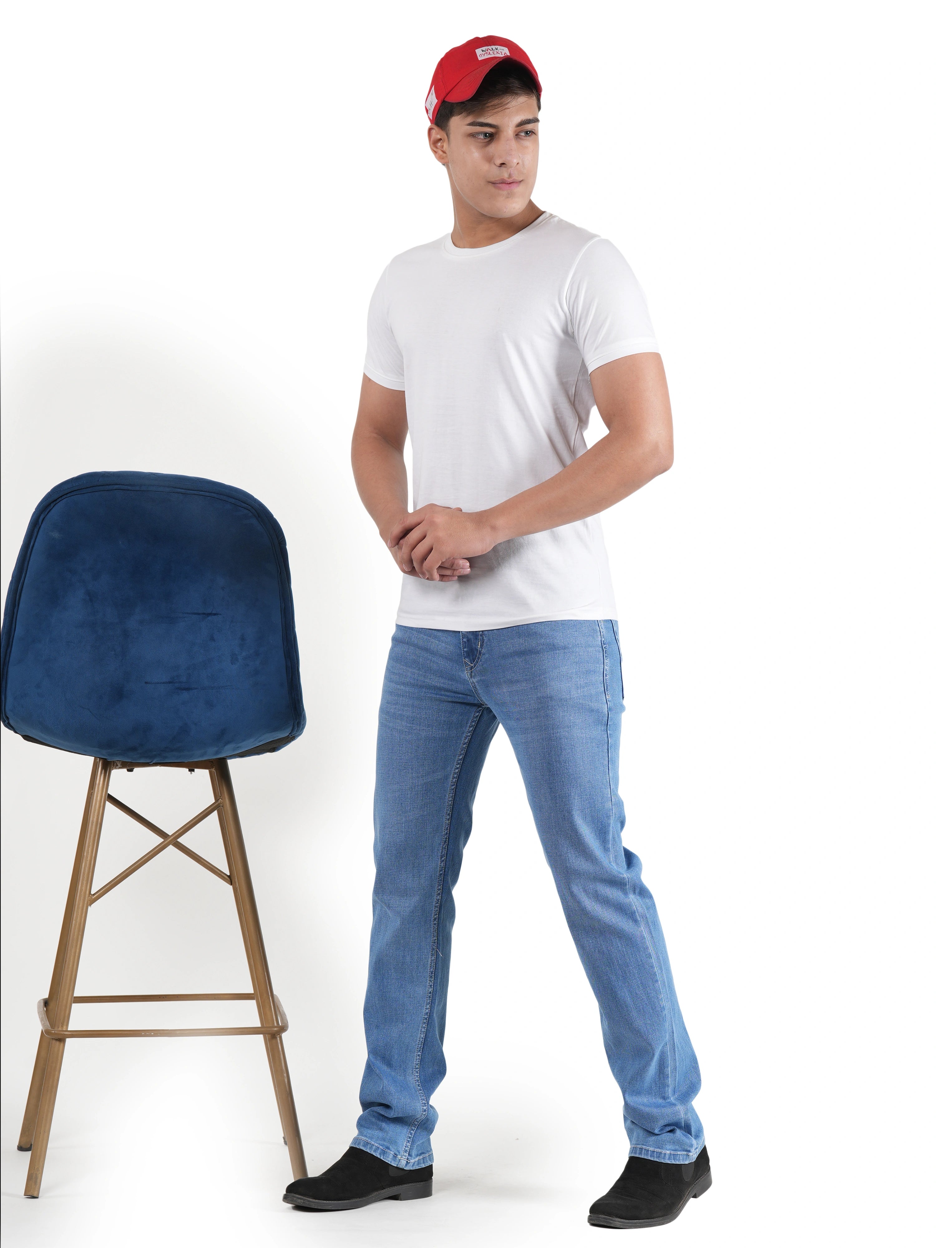 FLAKED Men’s Arctic Fade Relaxed Fit Stretch Denim Jeans