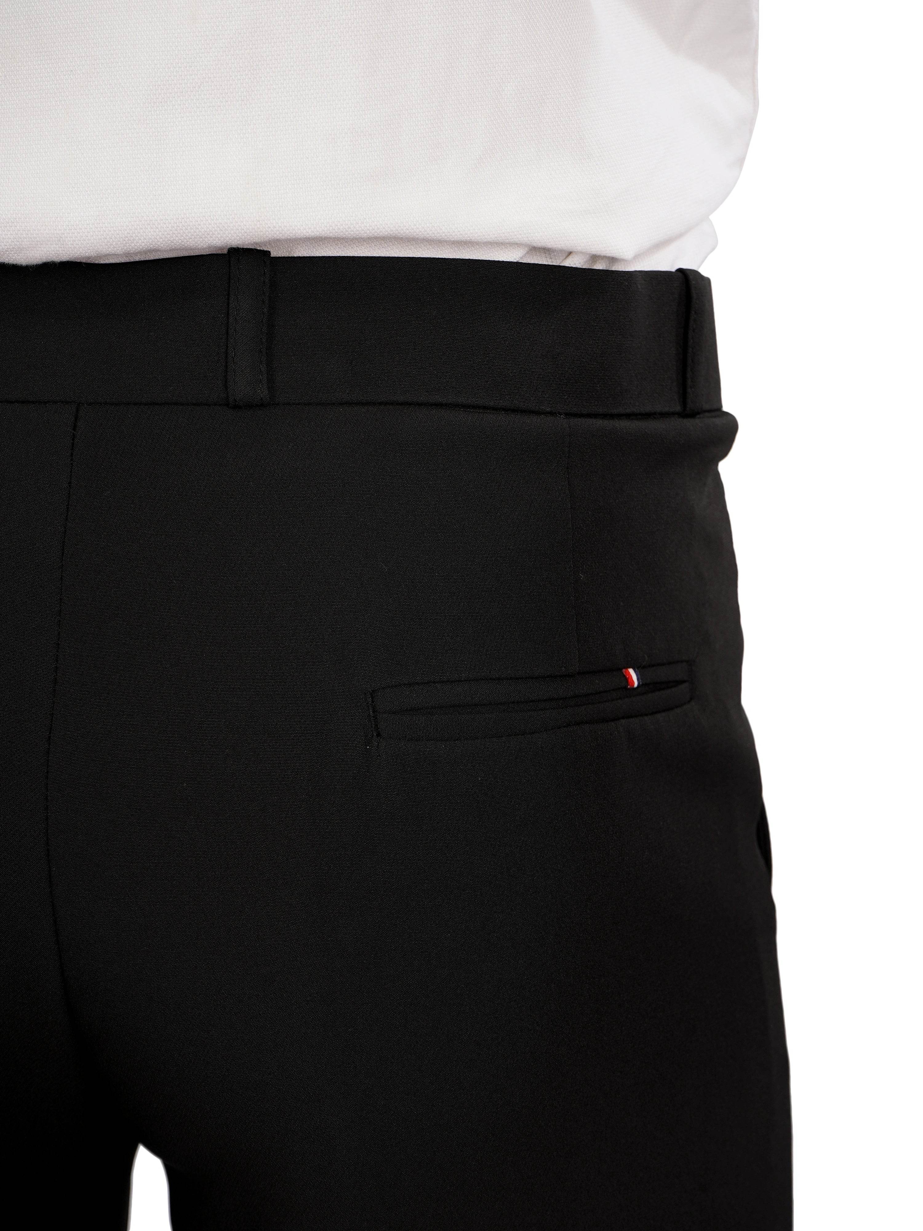 Flexi Belt Regular Fit Stretchable Formal Pant – Jet Black