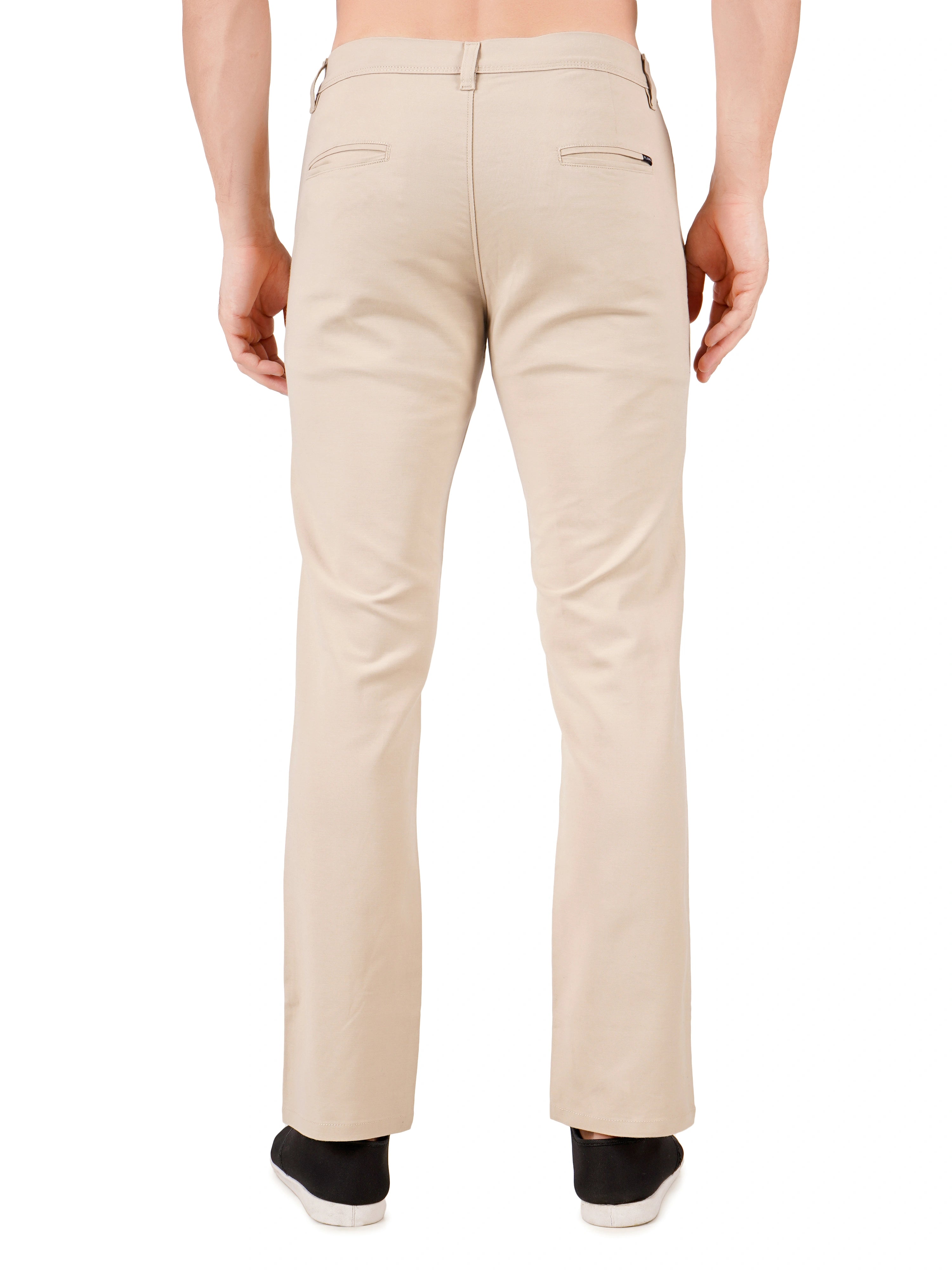 Premium Cotton Regular Fit Stretchable Trouser – Sandstone