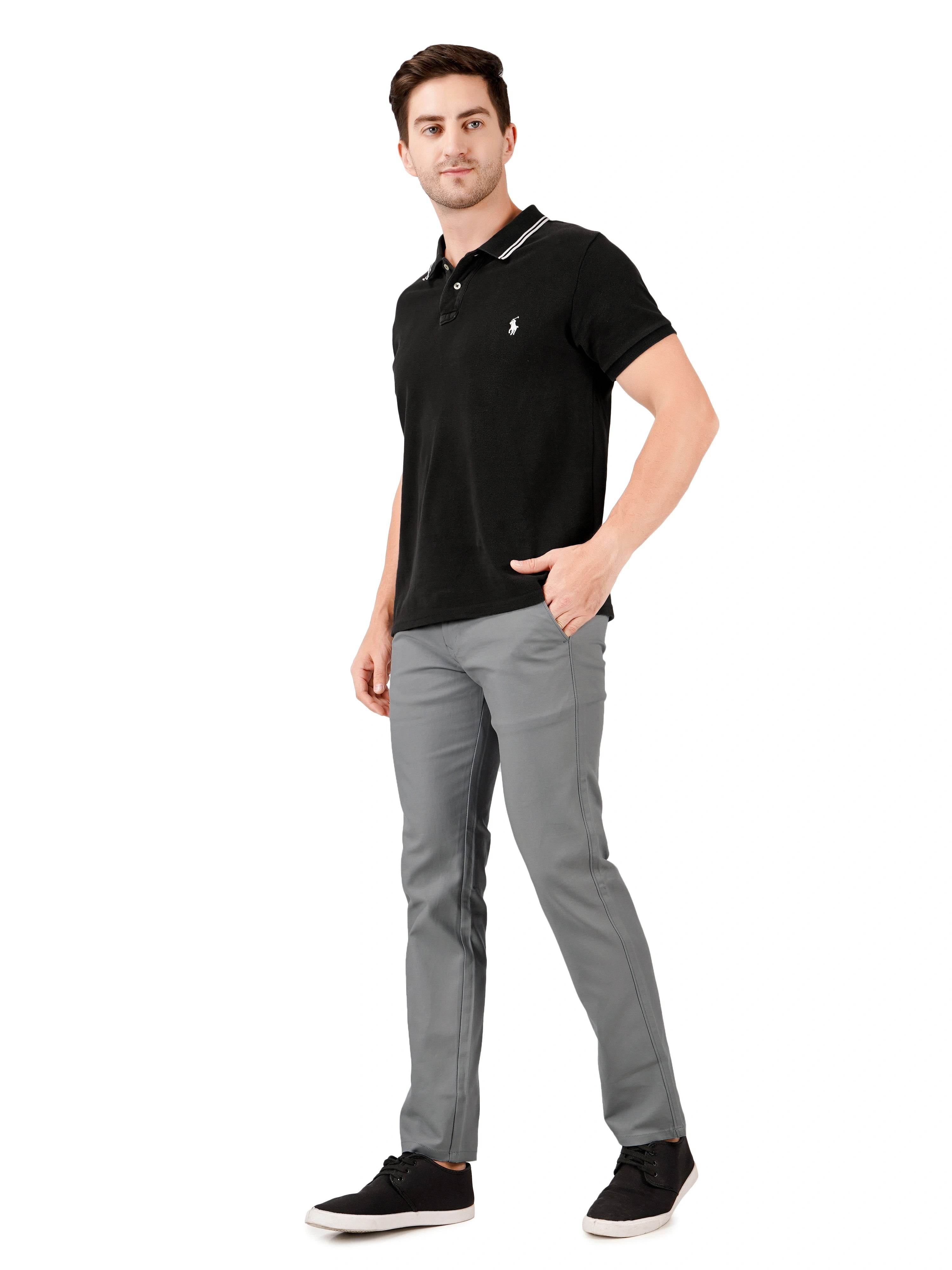 Organic Cotton Regular Fit Stretchable Trouser – Urban Cloud - Flaked