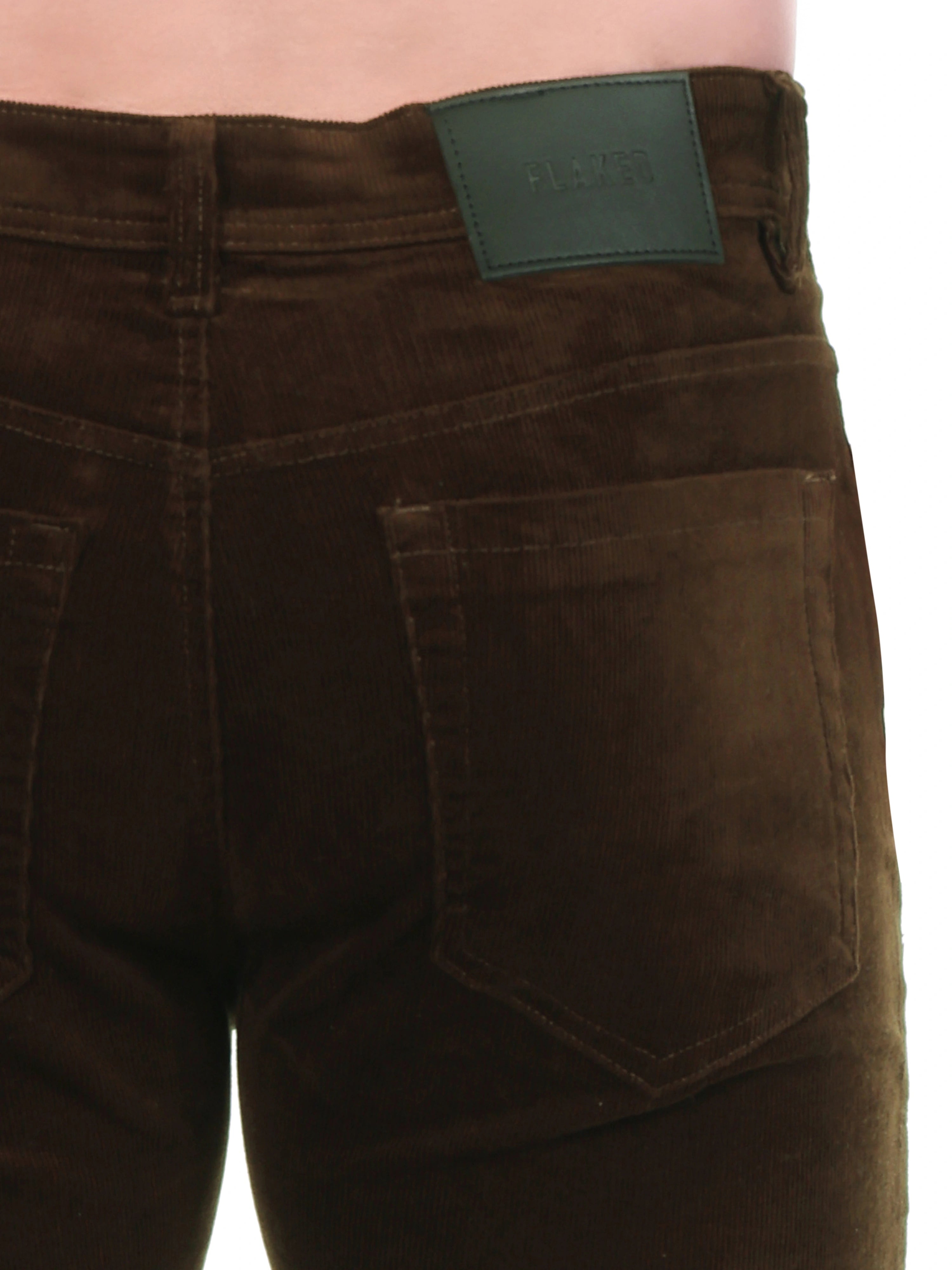 Corduroy Relaxed Fit Stretchable Jeans – Cocoa Drift