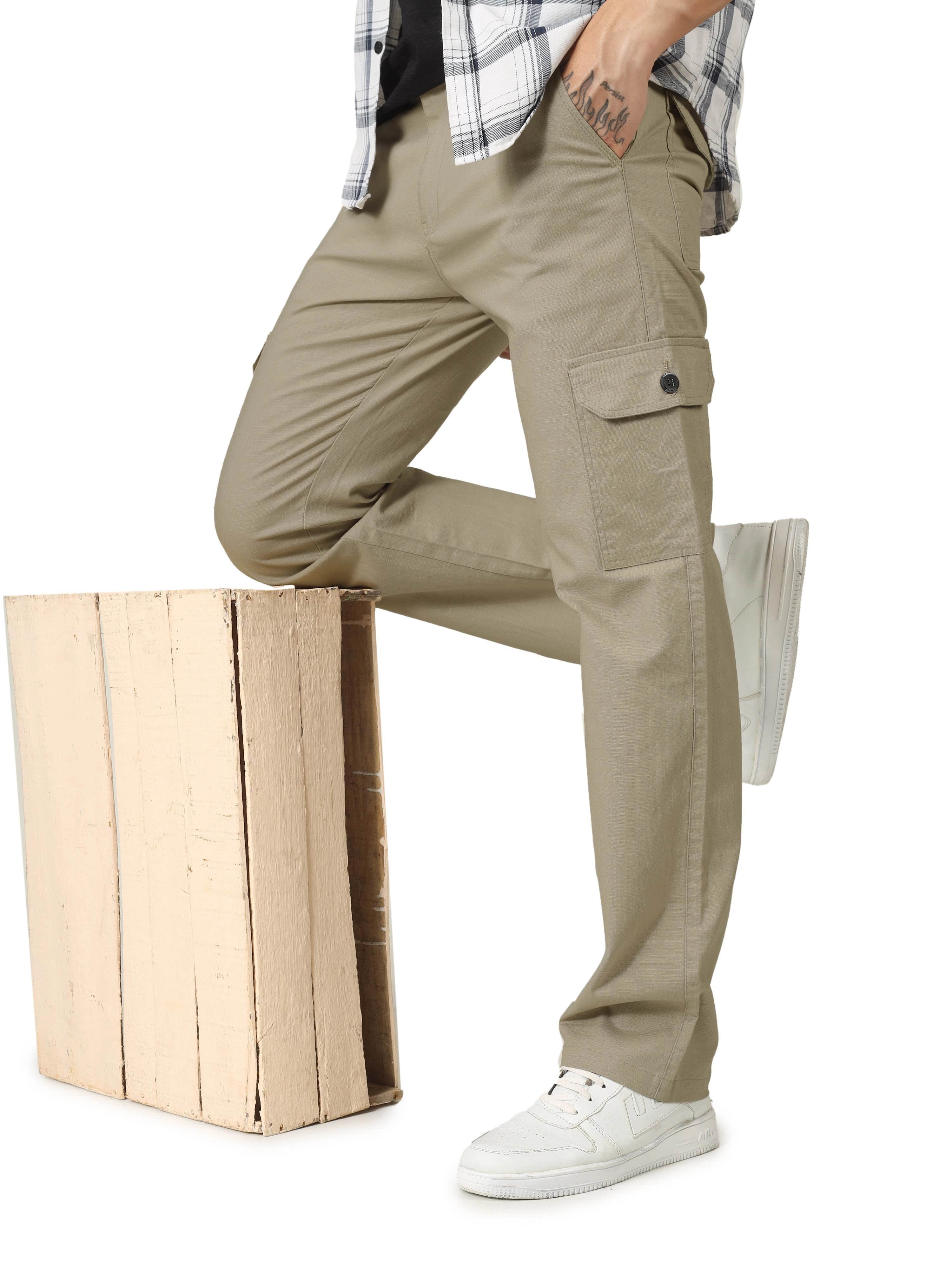 Linen Cargo - Relaxed Fit - Rodeo Dust - Flaked