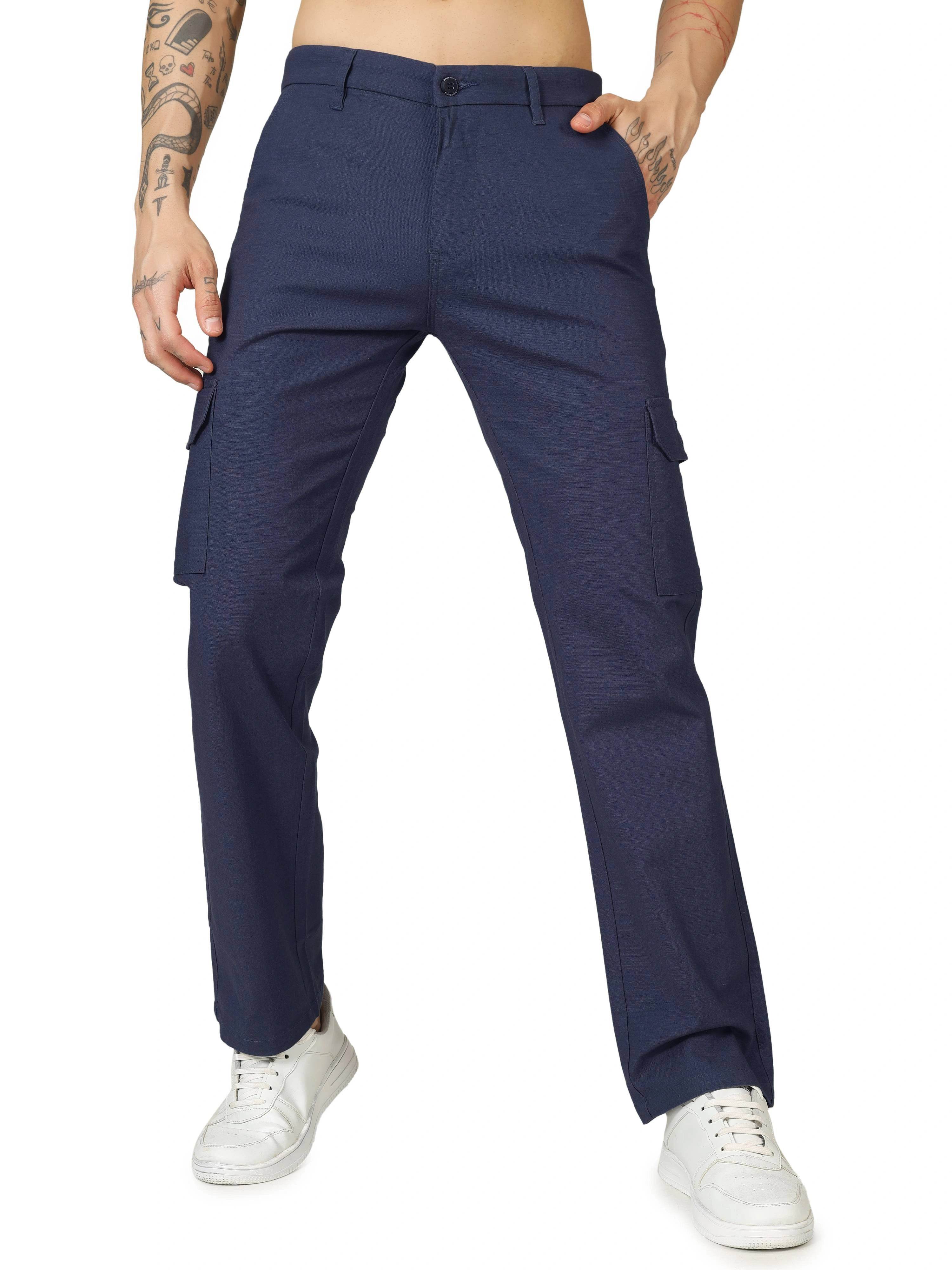 Linen Cargo - Relaxed Fit - Comet Grey - Flaked