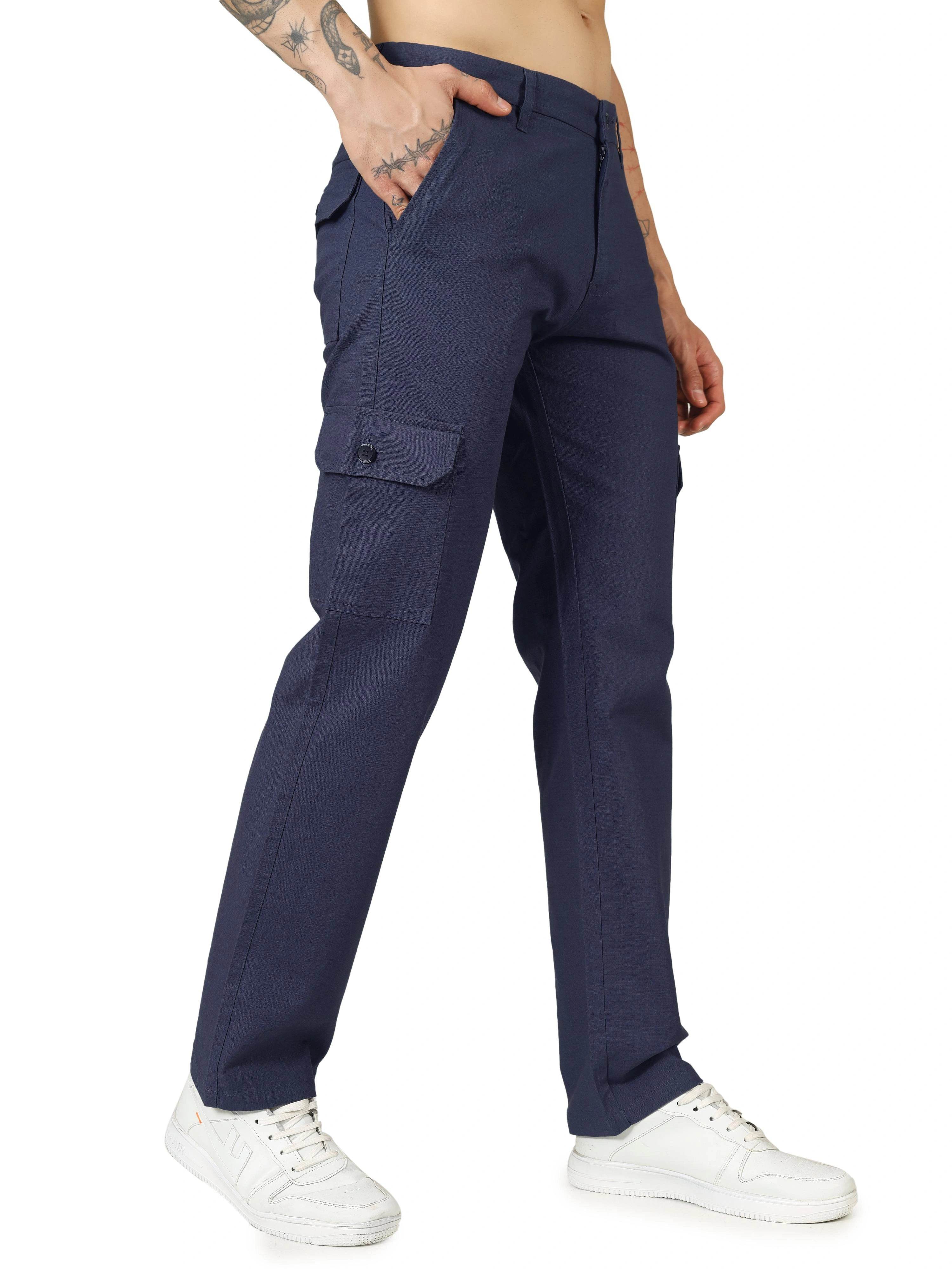 Linen Cargo - Relaxed Fit - Comet Grey - Flaked