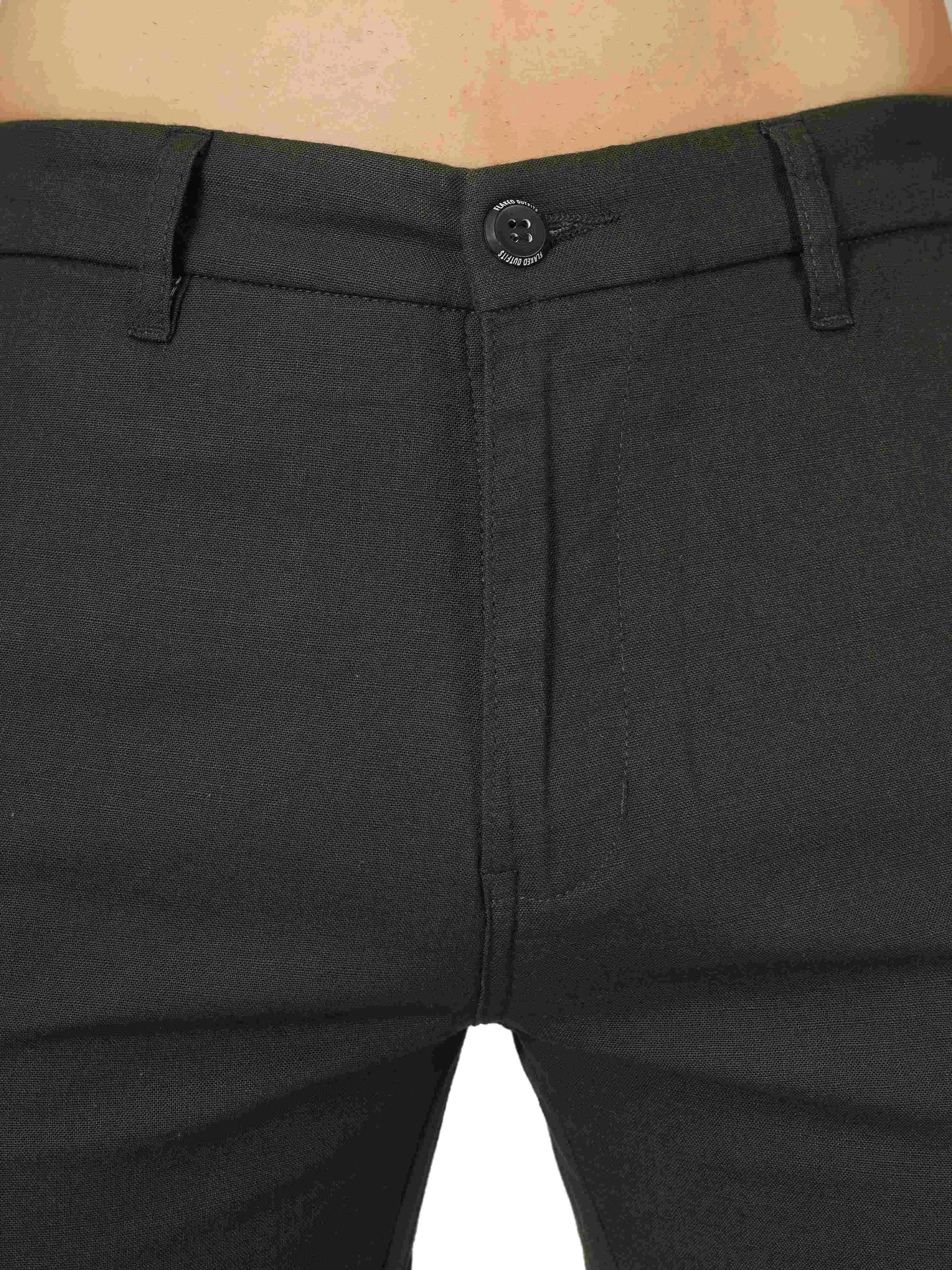 Linen Cargo Relaxed Fit - Rifle Green - Flaked