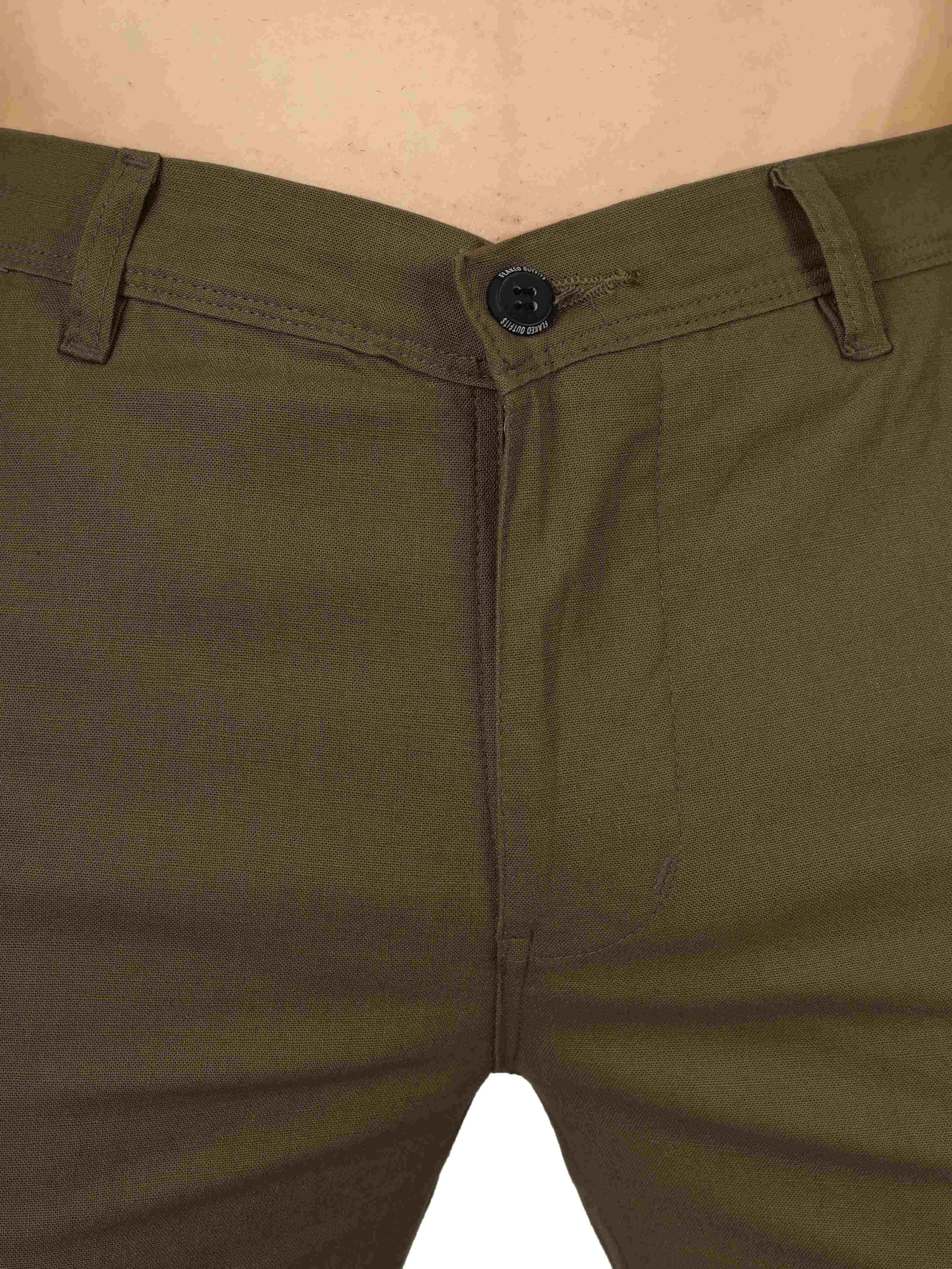 Linen Relaxed Fit Trouser - Brown Bear