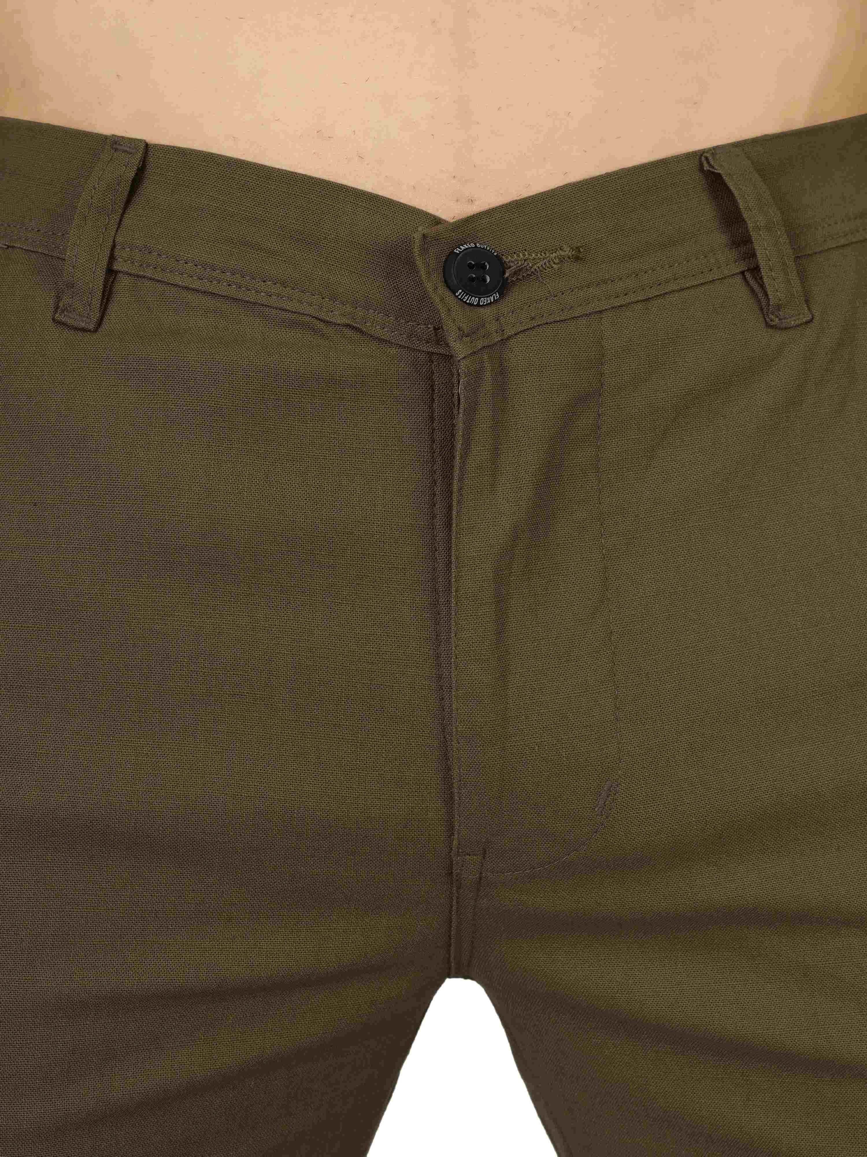 Linen Relaxed Fit Trouser - Brown Bear - Flaked