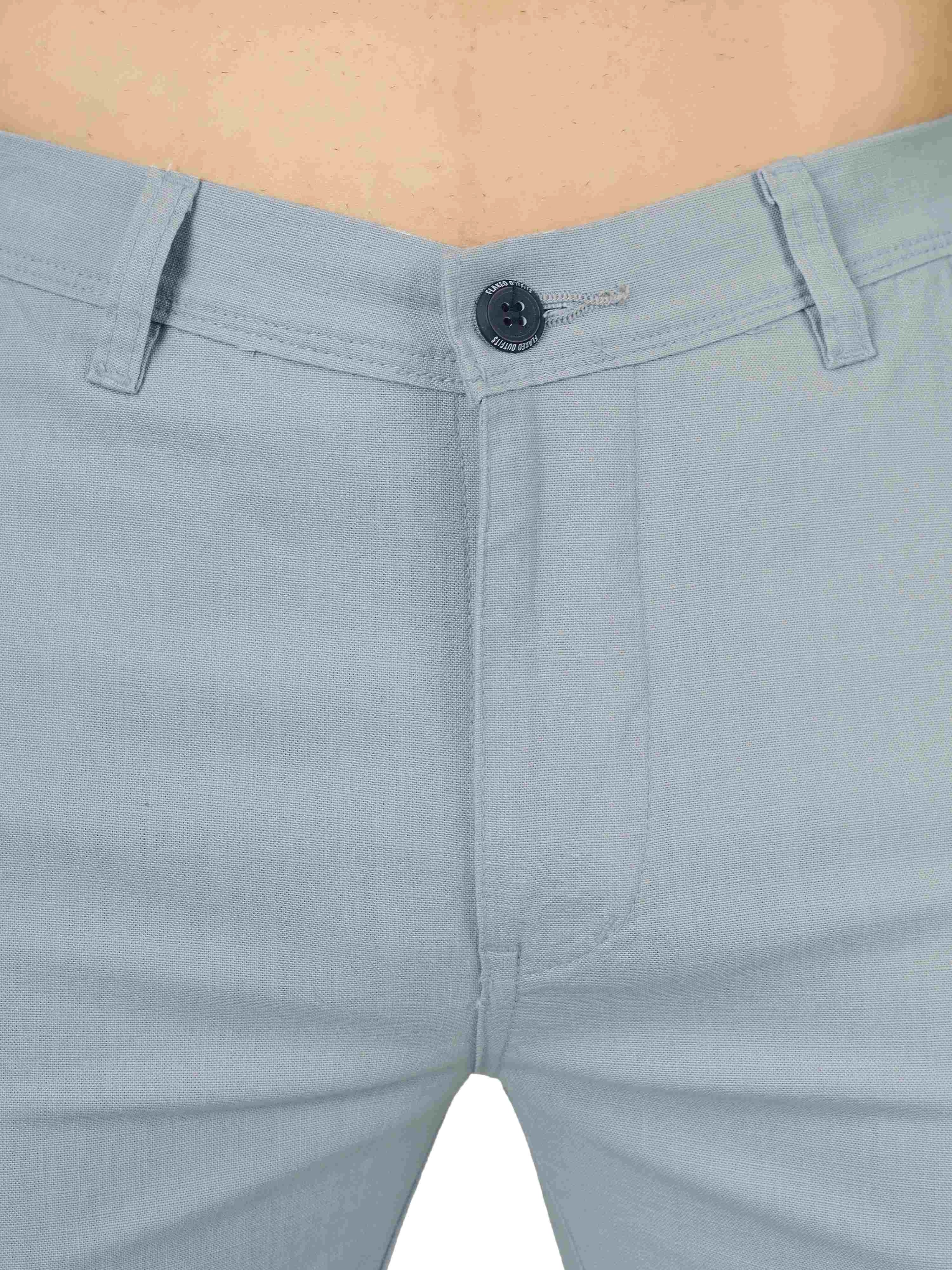 Linen Relaxed Fit Trouser - Foggy Grey