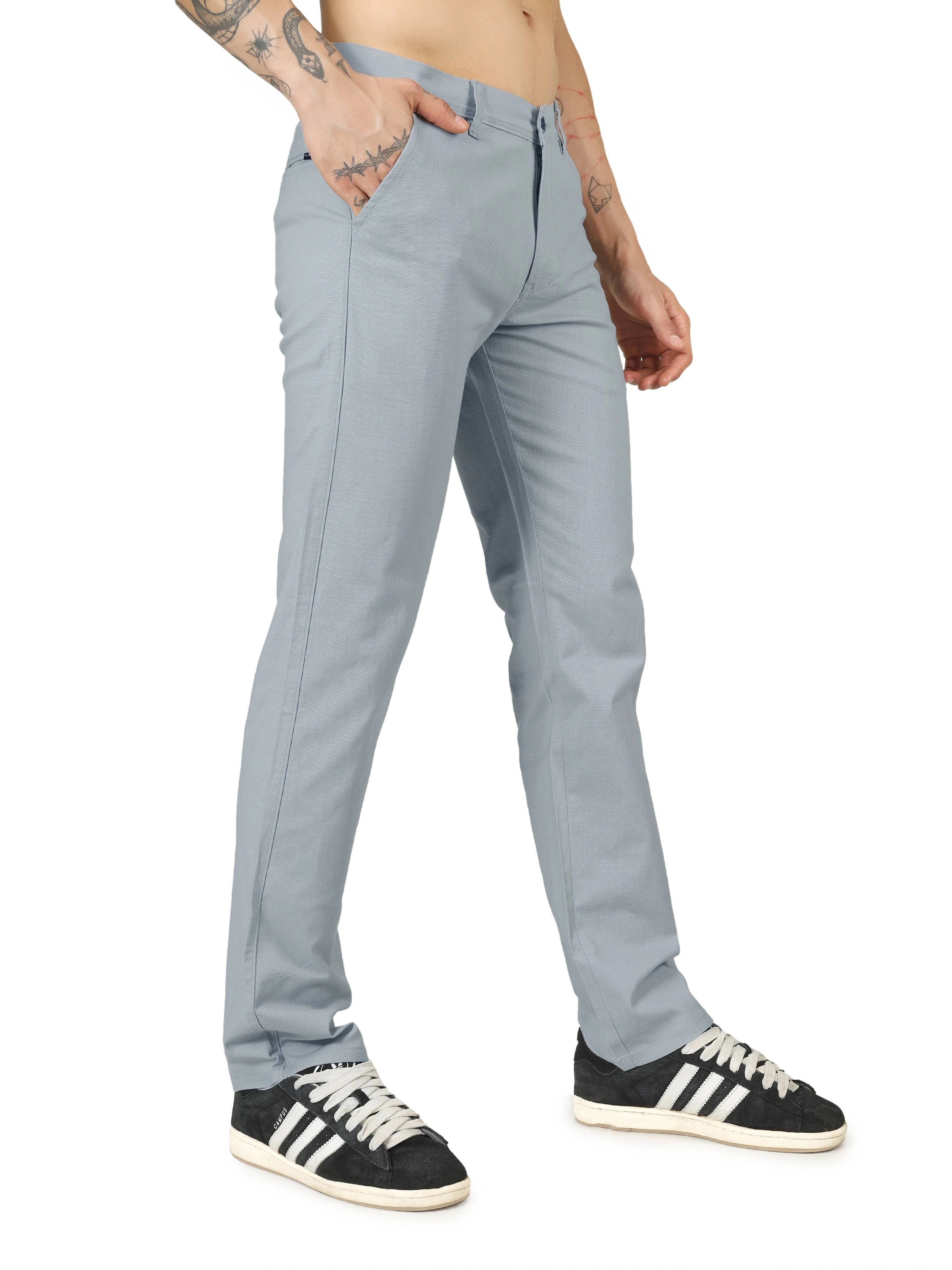 Linen Relaxed Fit Trouser - Foggy Grey
