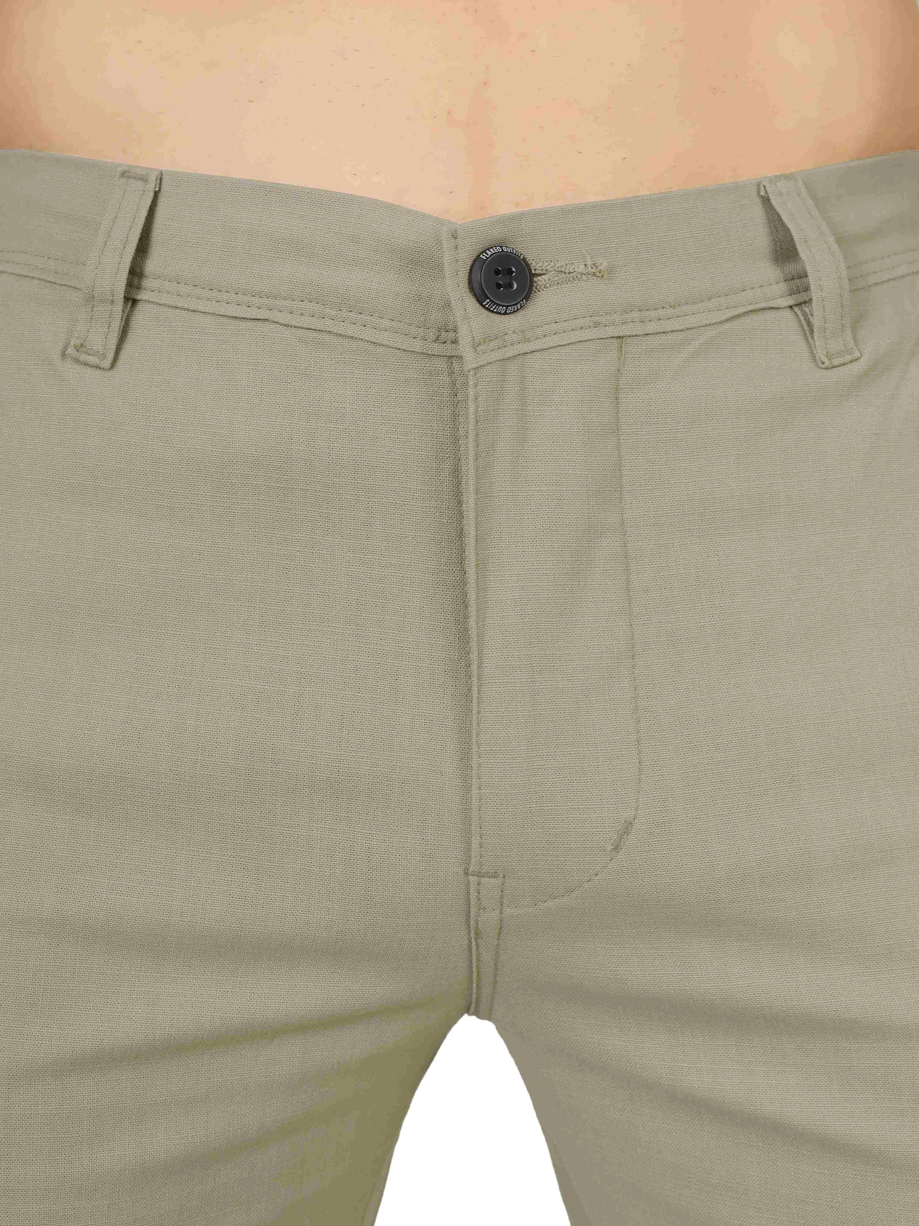 Linen Relaxed Fit Trouser - Rodeo Dust - Flaked