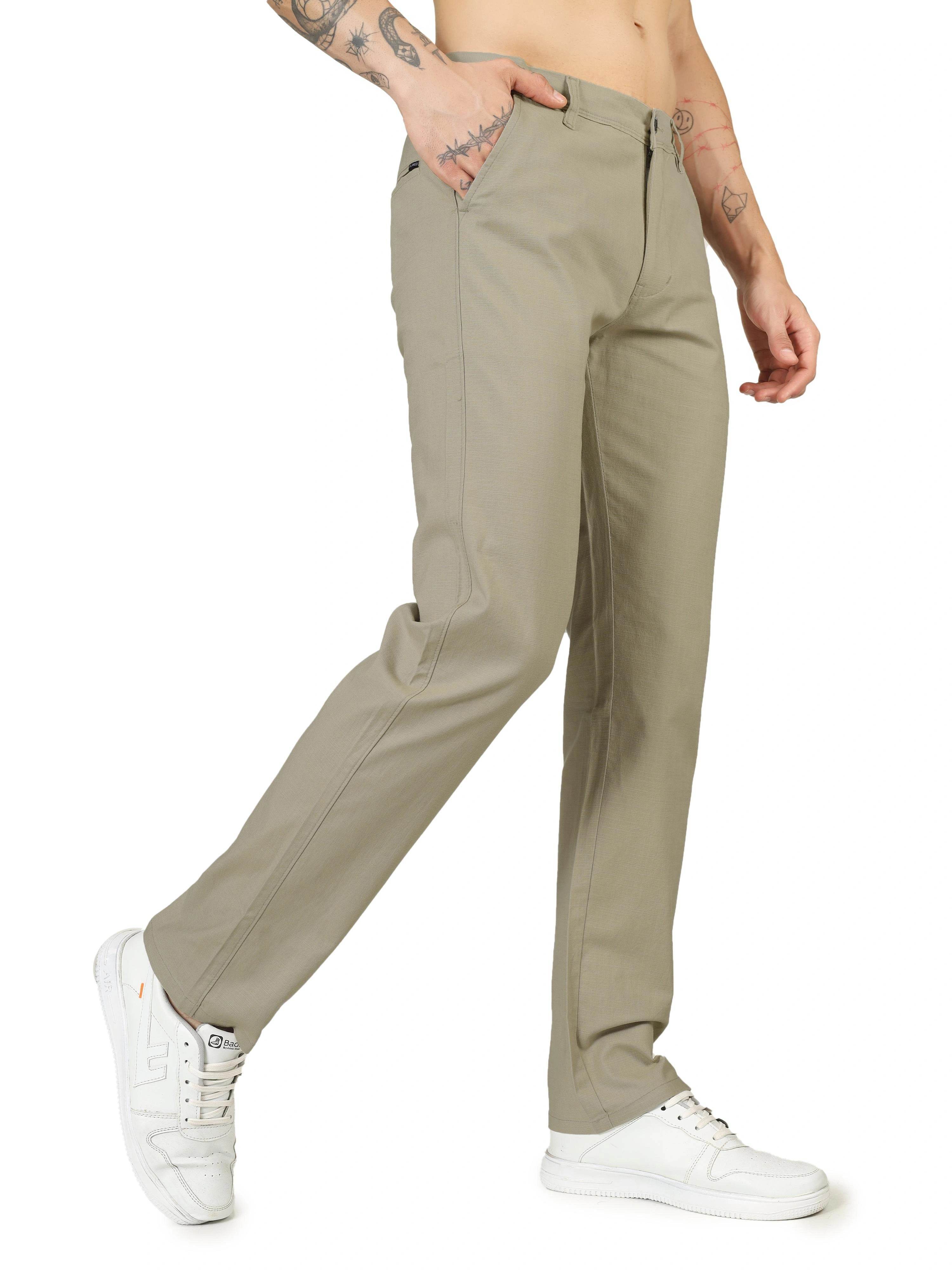 Linen Relaxed Fit Trouser - Rodeo Dust - Flaked