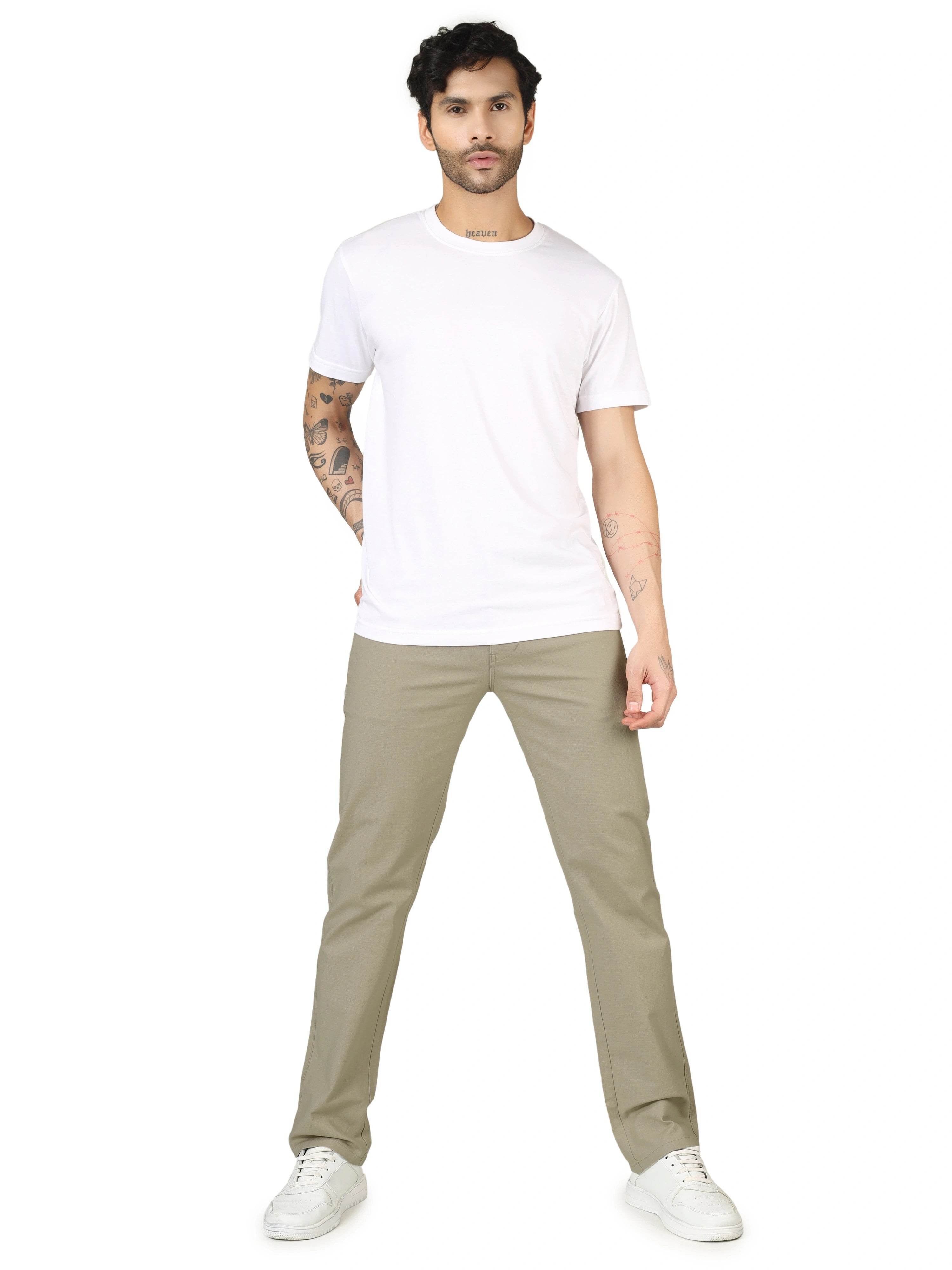 Linen Relaxed Fit Trouser - Rodeo Dust - Flaked