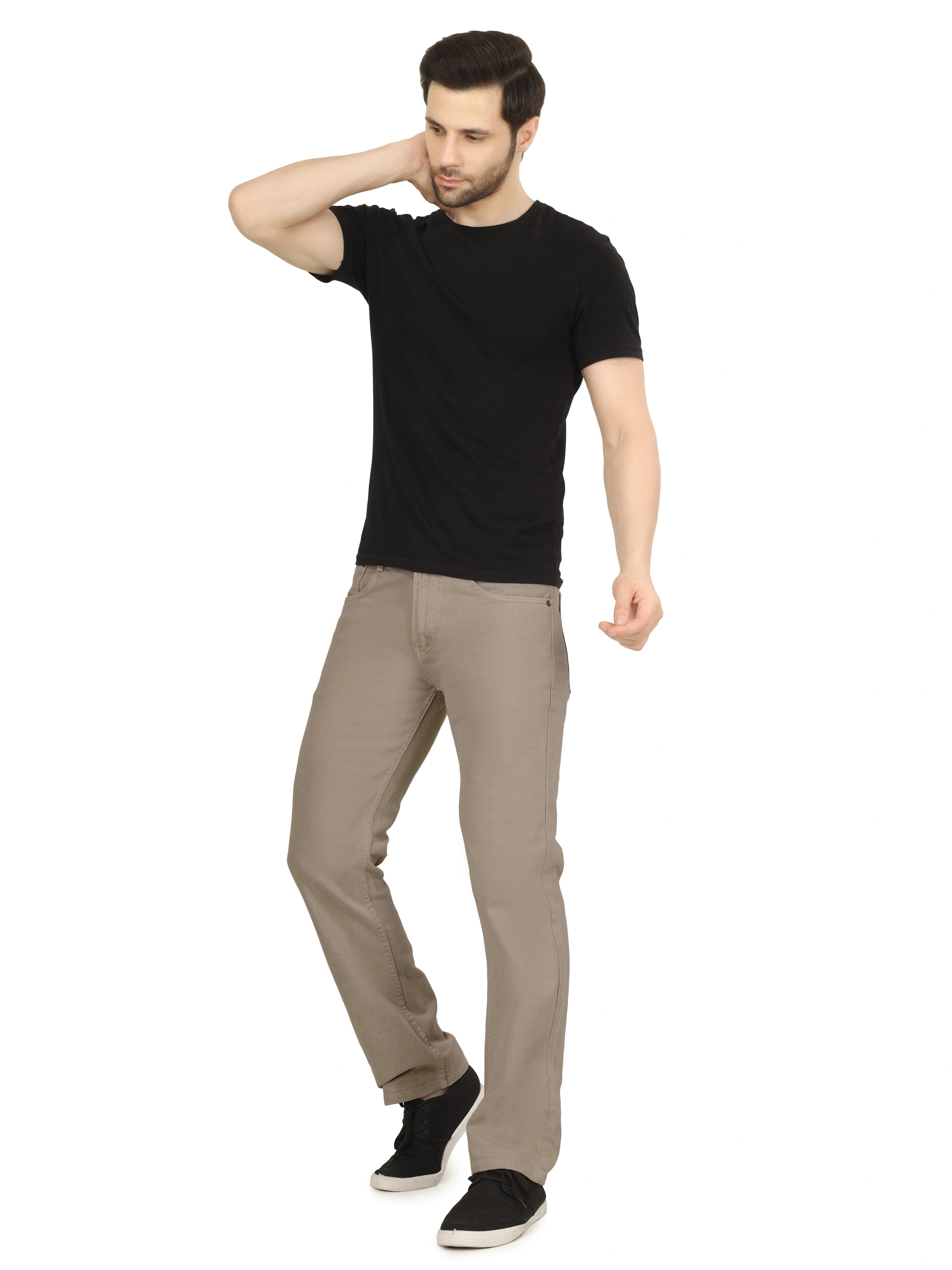 Men’s Relaxed Fit Stretchable Organic Cotton Jeans - AshFord Grey