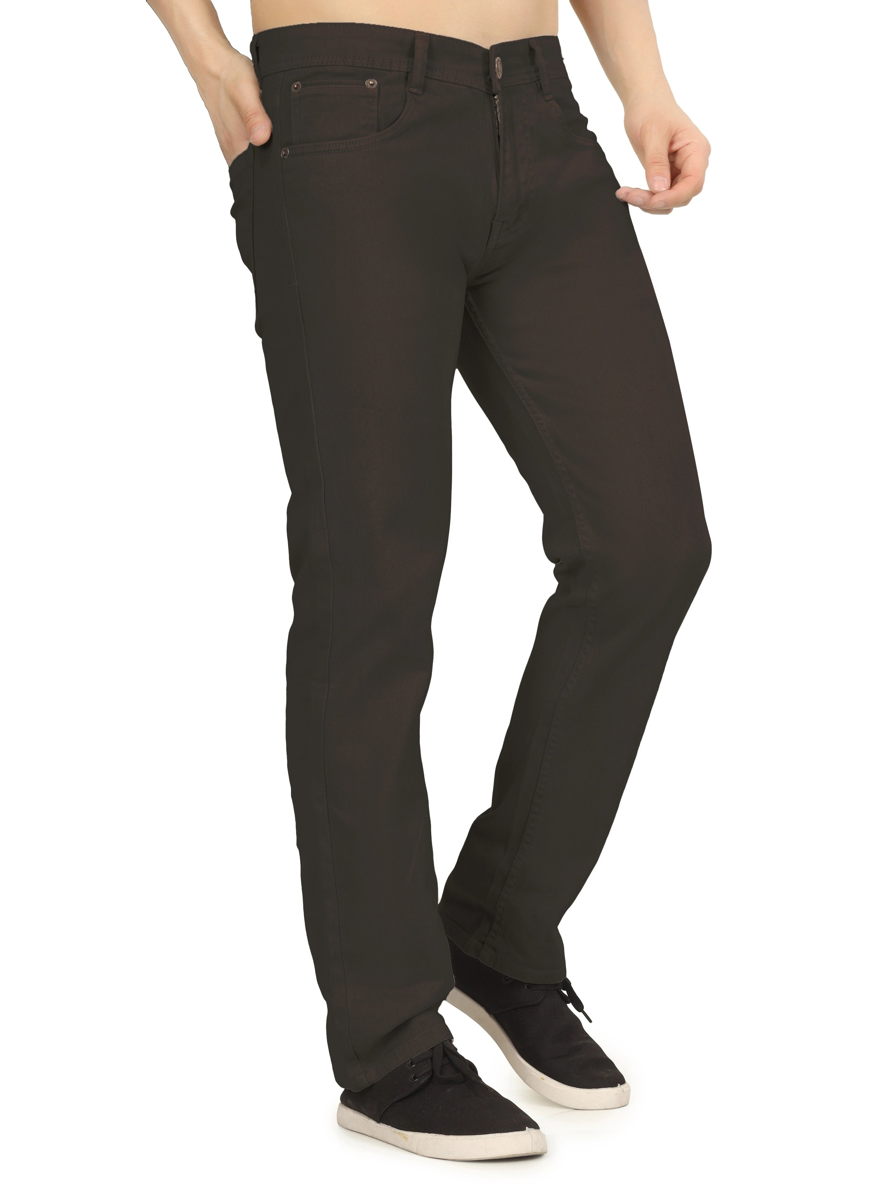 Men’s Relaxed Fit Stretchable Organic Cotton Jeans - Dark oak