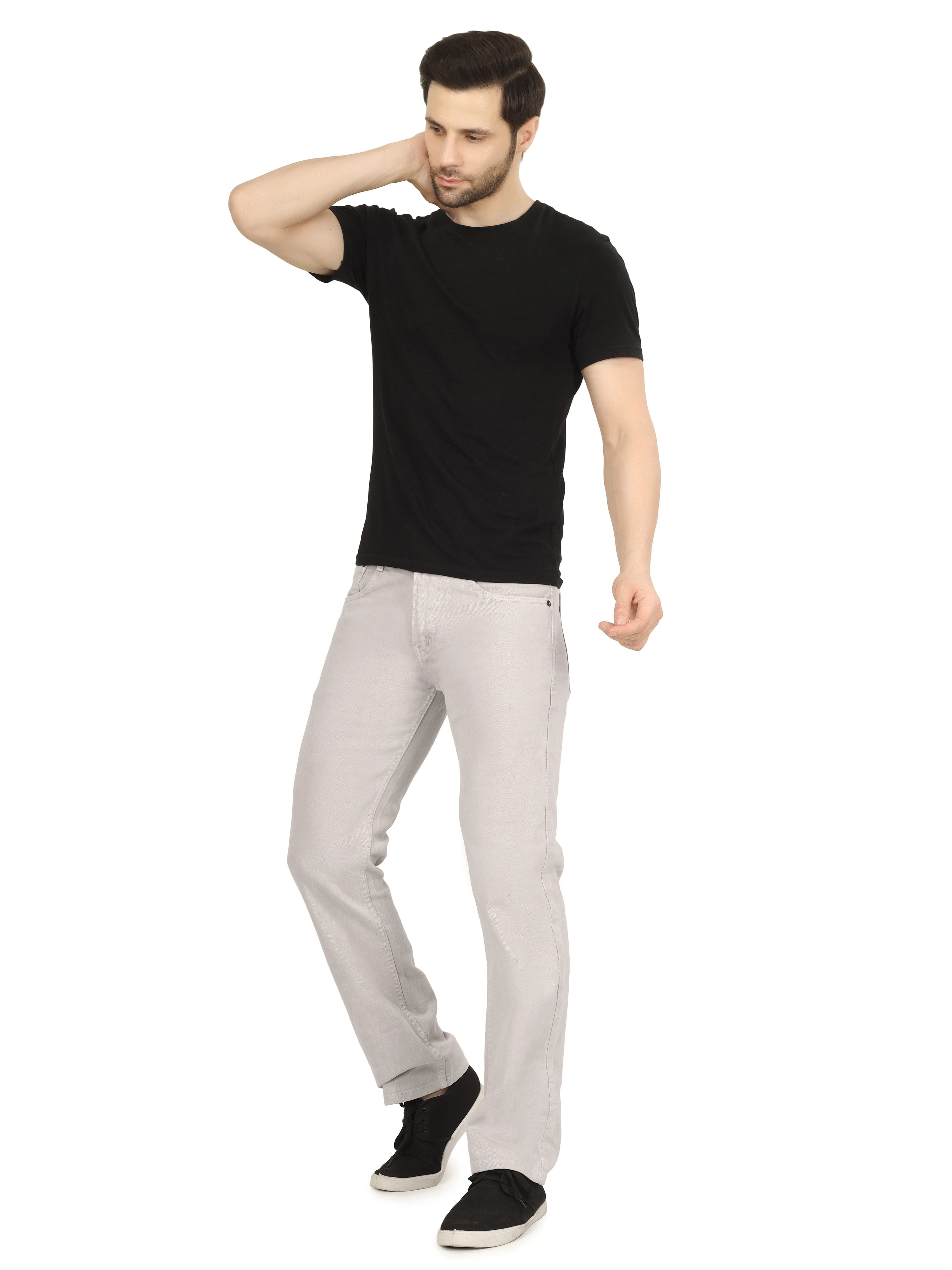 Men’s Relaxed Fit Stretchable Organic Cotton Jeans - Frost Line
