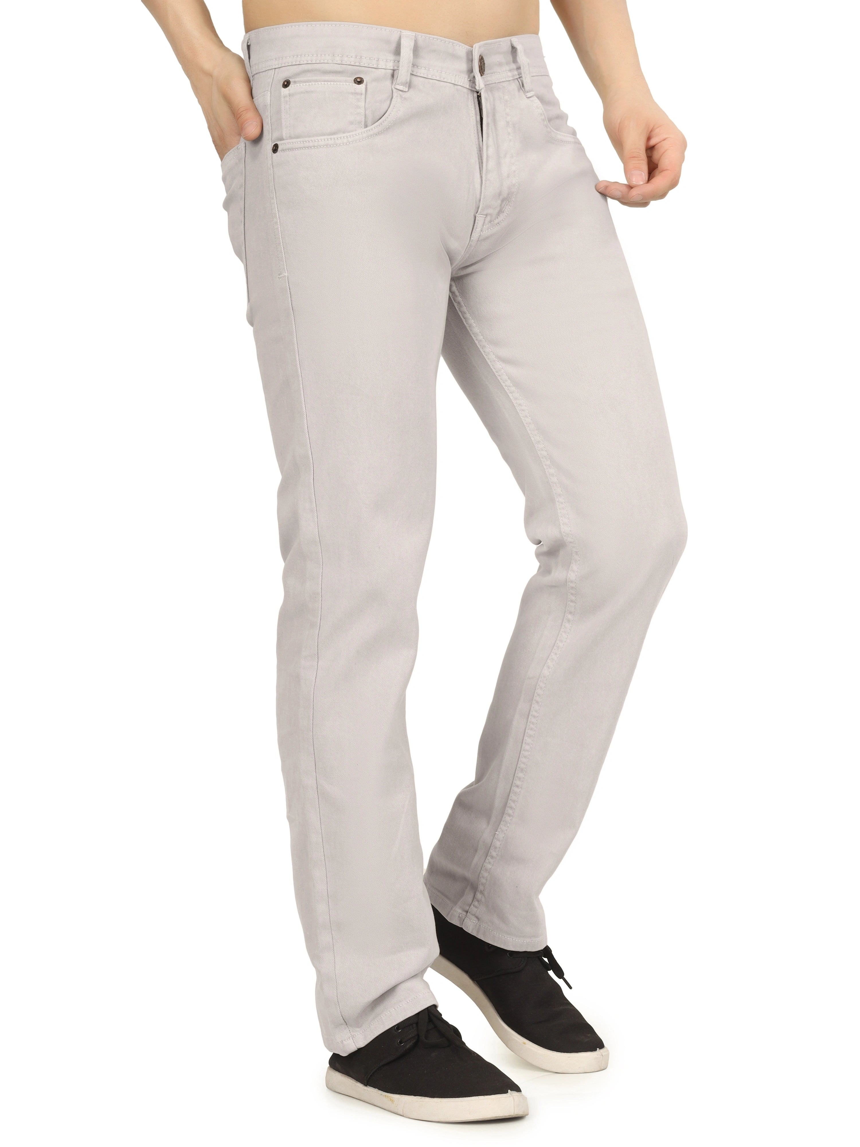 Men’s Relaxed Fit Stretchable Organic Cotton Jeans - Frost Line