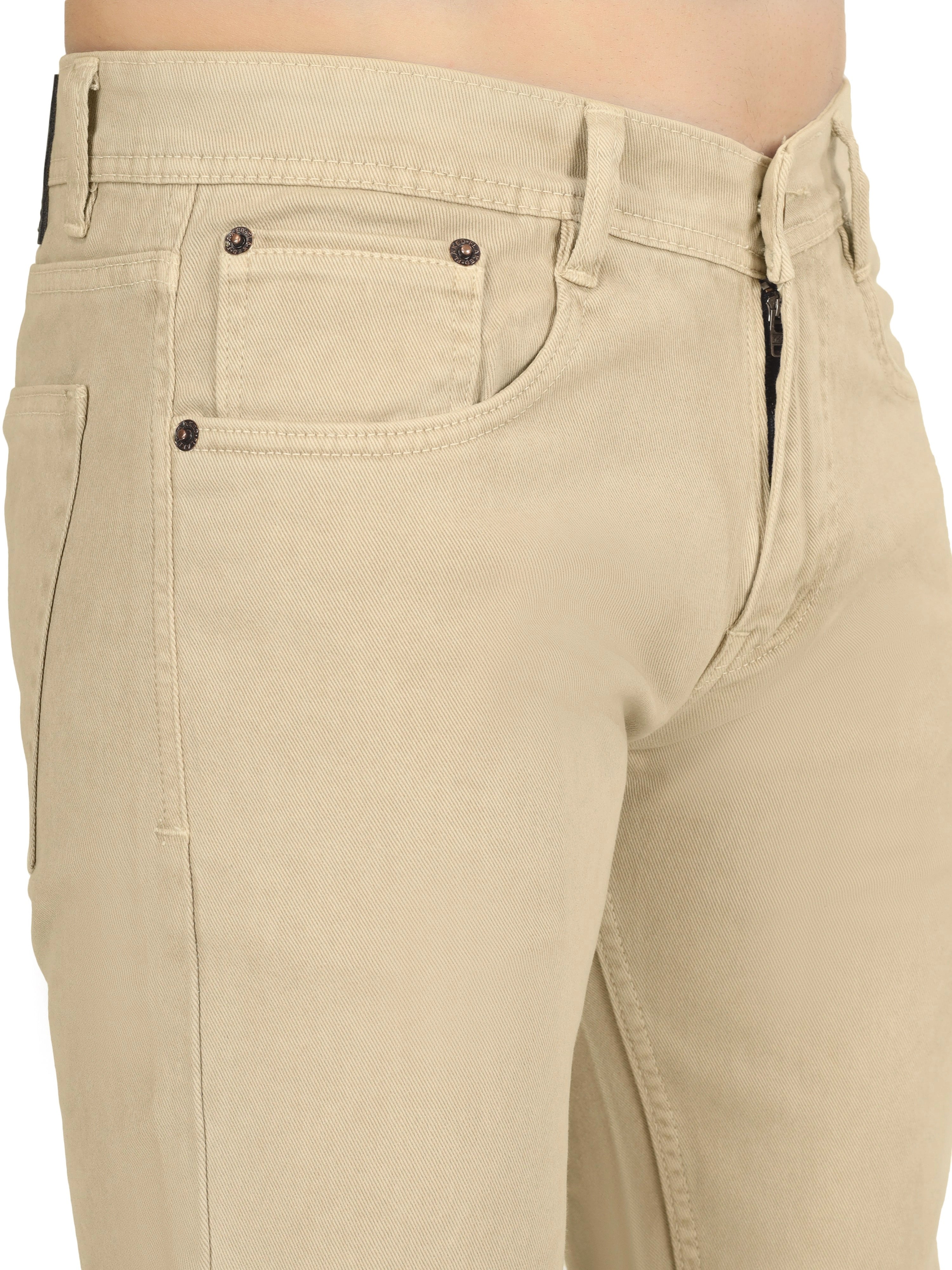 Men’s Relaxed Fit Stretchable Organic Cotton Jeans - Sand Stone