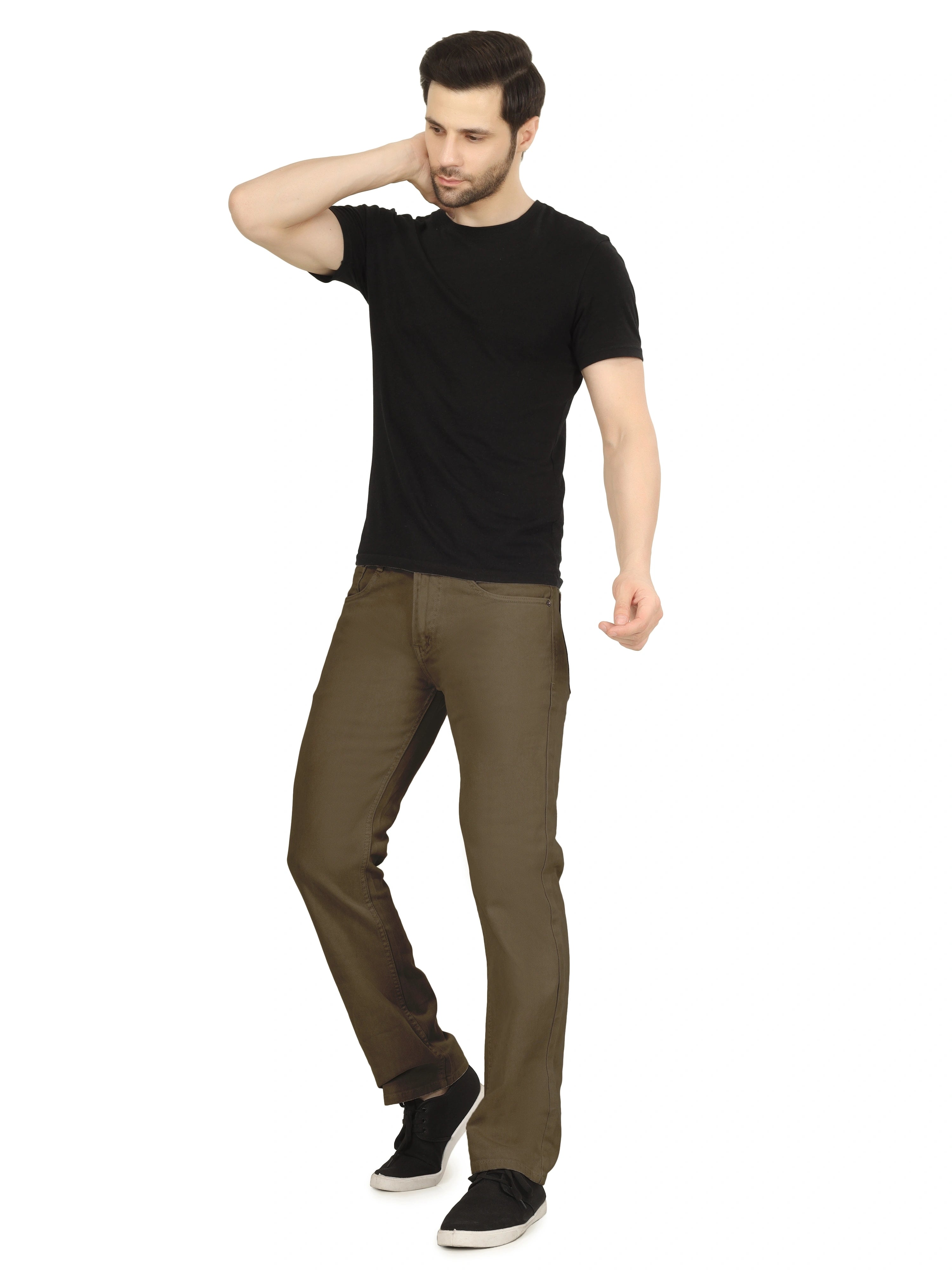 Men’s Relaxed Fit Stretchable Organic Cotton Jeans - Terrain Oak
