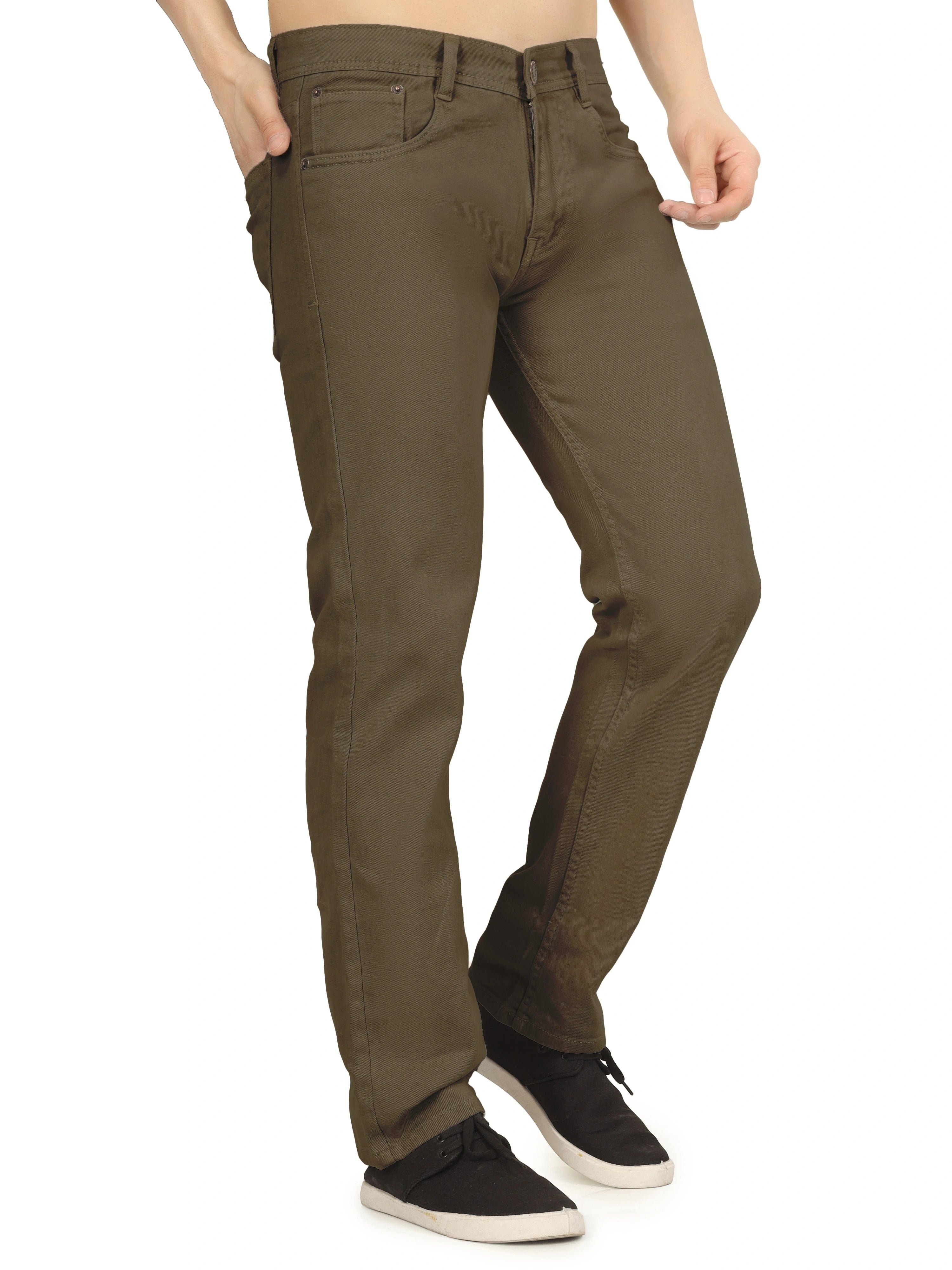 Men’s Relaxed Fit Stretchable Organic Cotton Jeans - Terrain Oak