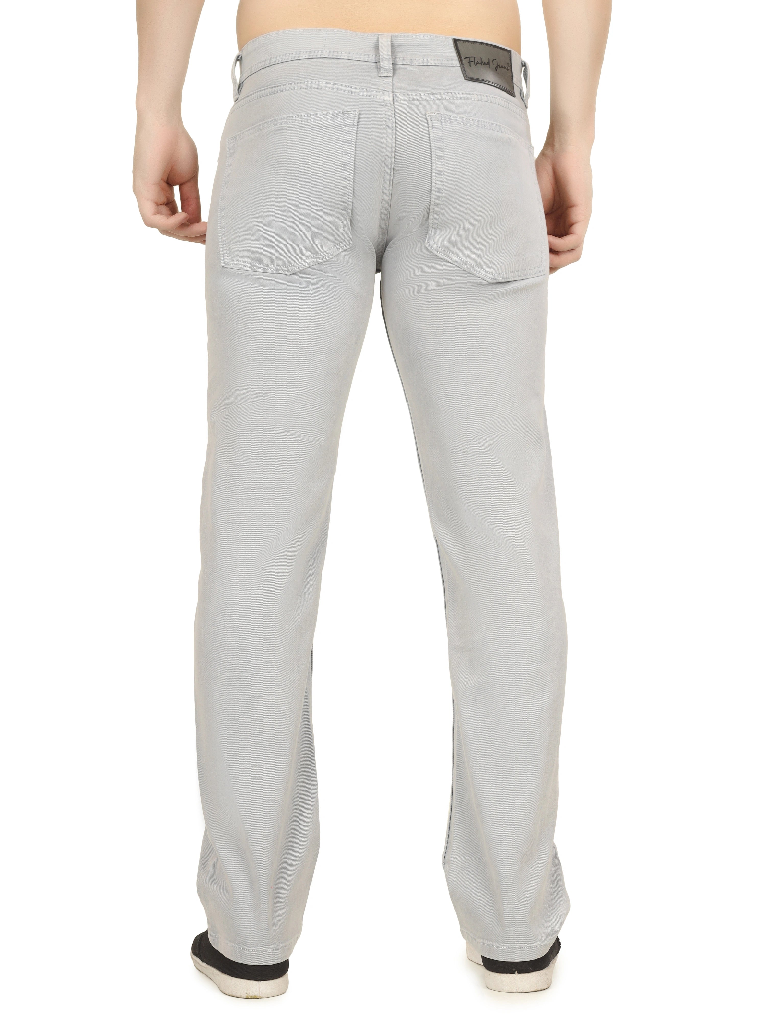 Men’s Relaxed Fit Stretchable Jeans - Frost Grey
