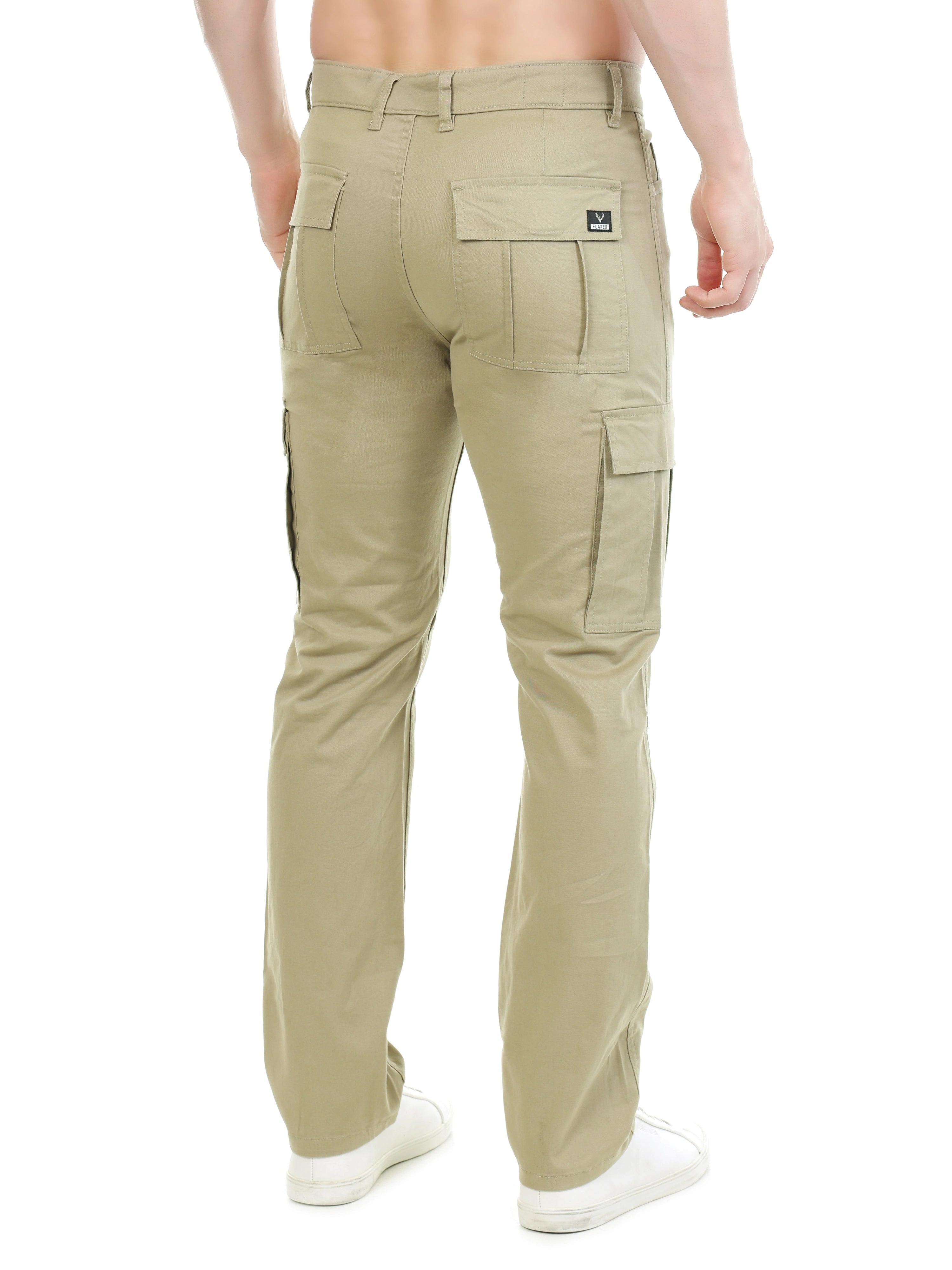 FLaked Copenhagen Desert Khaki Regular Fit Cotton Cargo