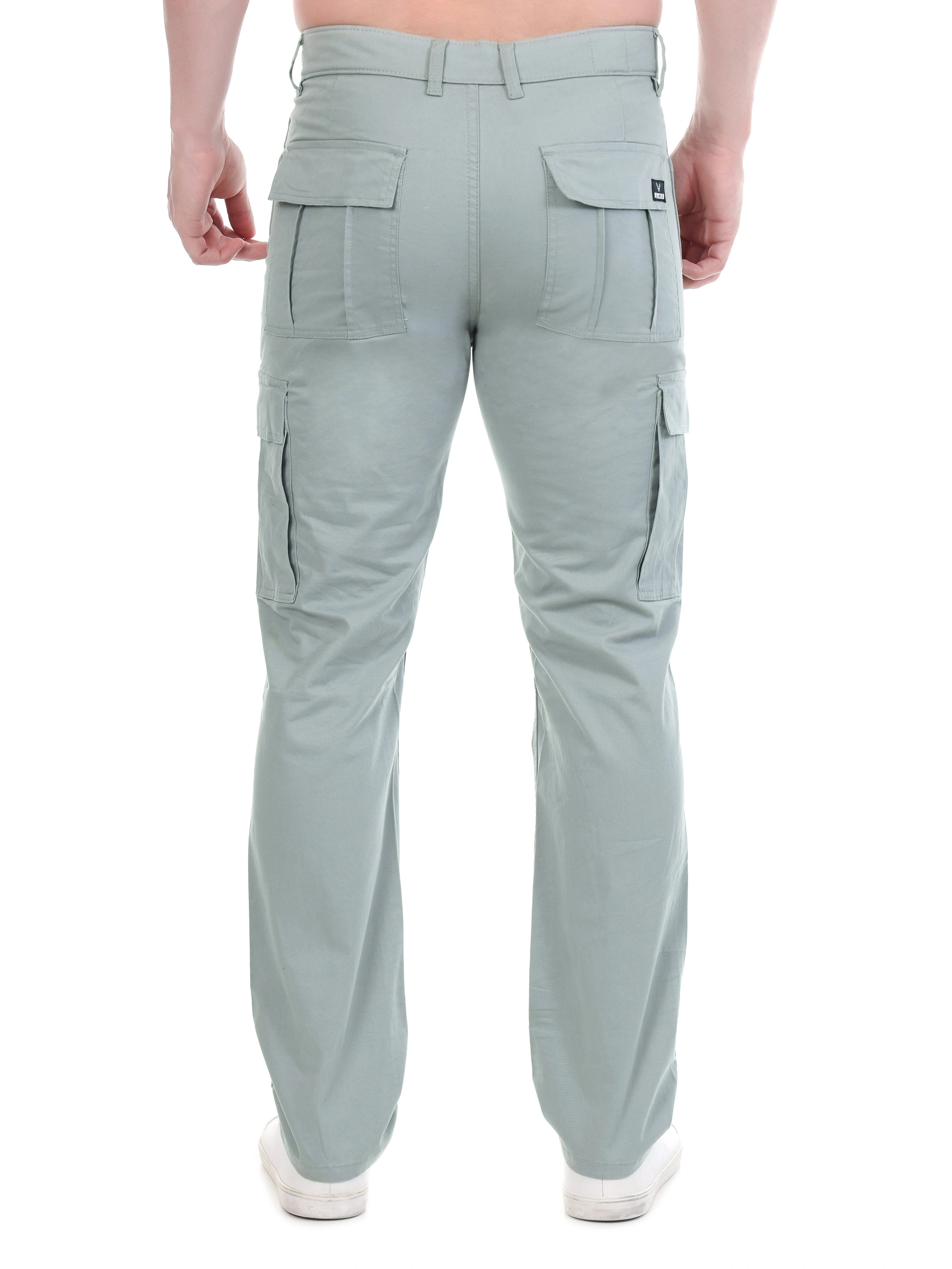 Flaked Copenhagen Ice Silver Regular Fit Cotton Cargo