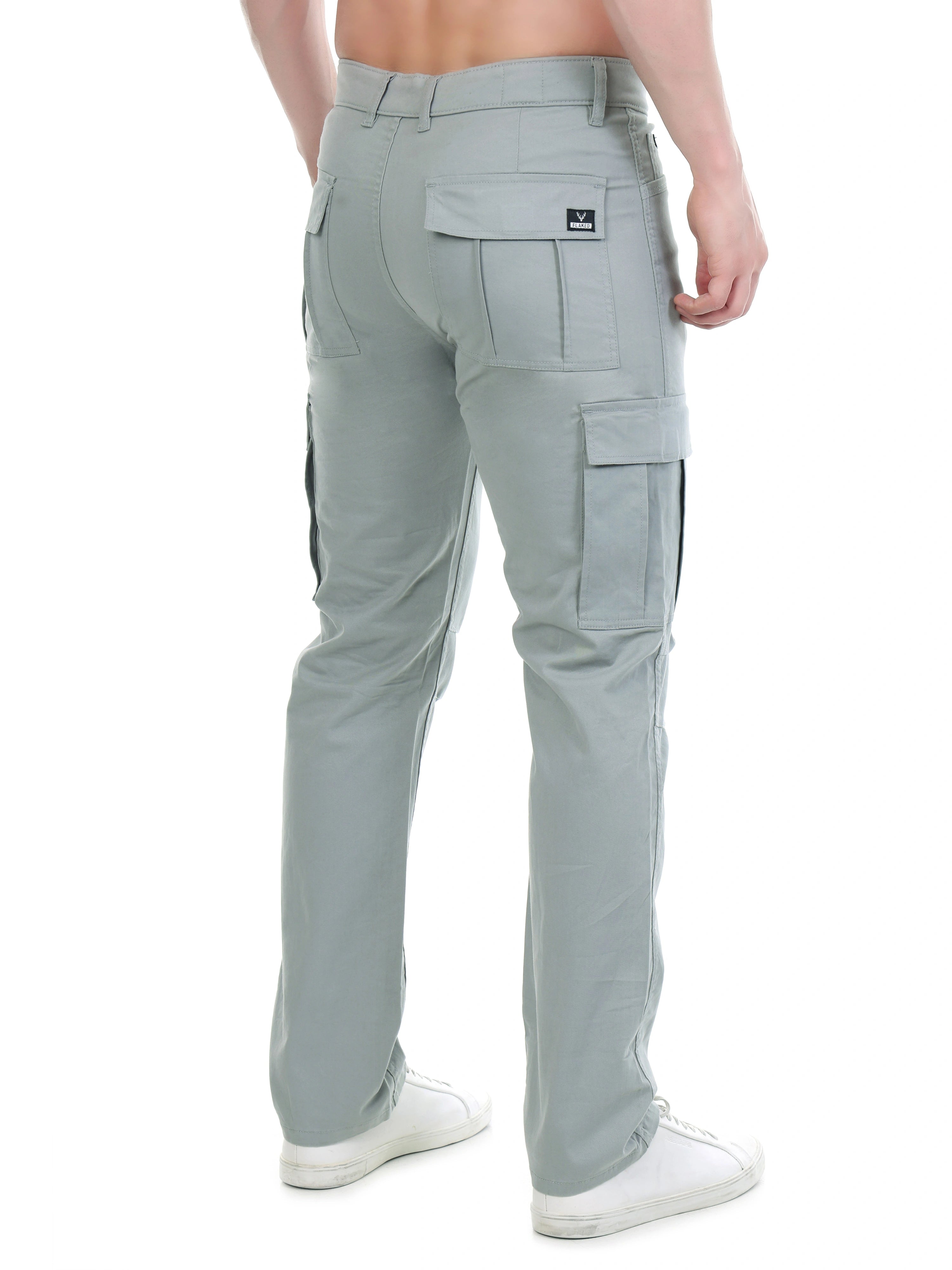 Flaked Copenhagen Ice Silver Regular Fit Cotton Cargo