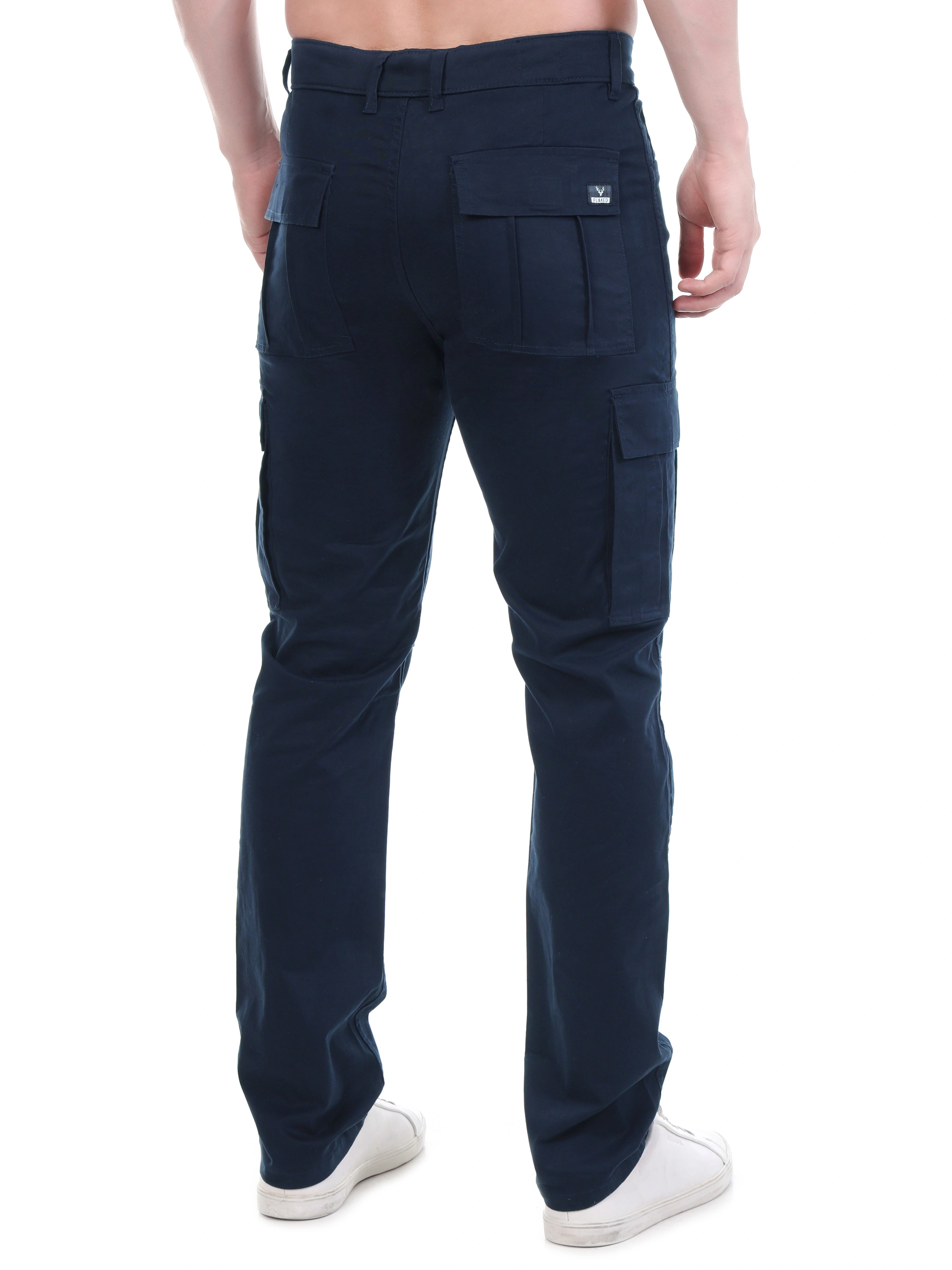 Flaked Copenhagen Midnight Navy Regular Fit Cotton Cargo