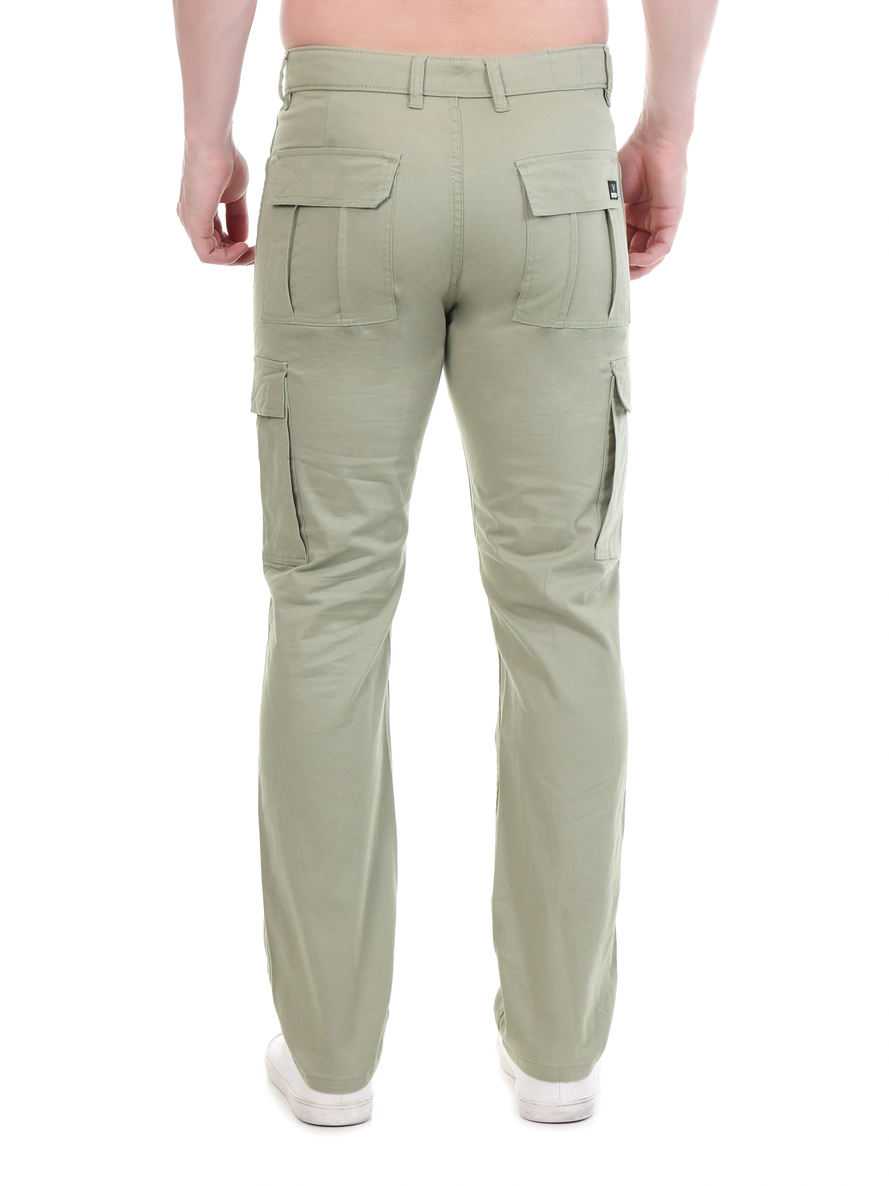 Flaked Copenhagen Moonstone Beige Regular Fit Cotton Cargo