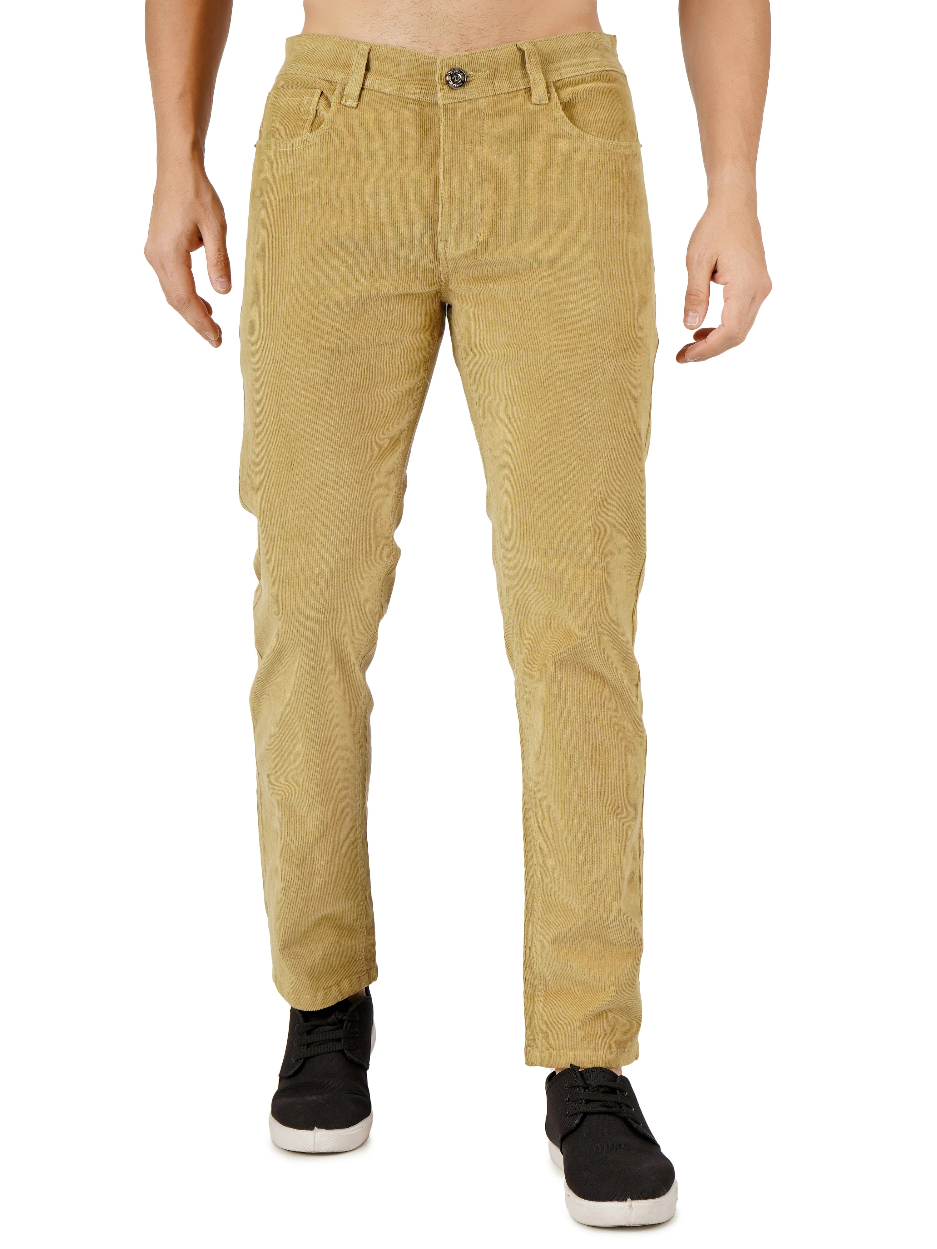 Corduroy Regular Fit Stretchable Jeans – Soft Khaki