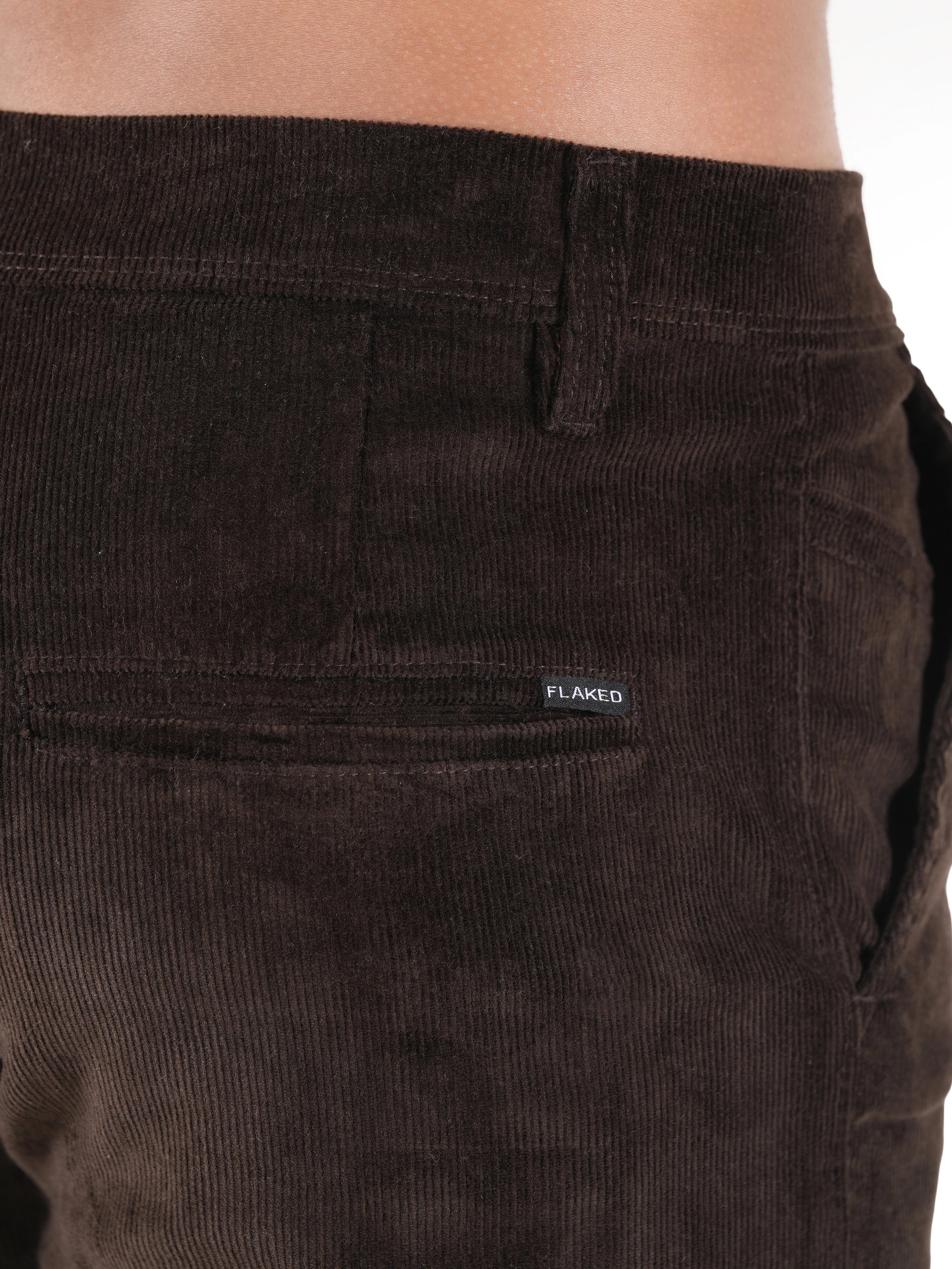 Corduroy Relaxed Fit Stretchable Trouser - Dark Roast