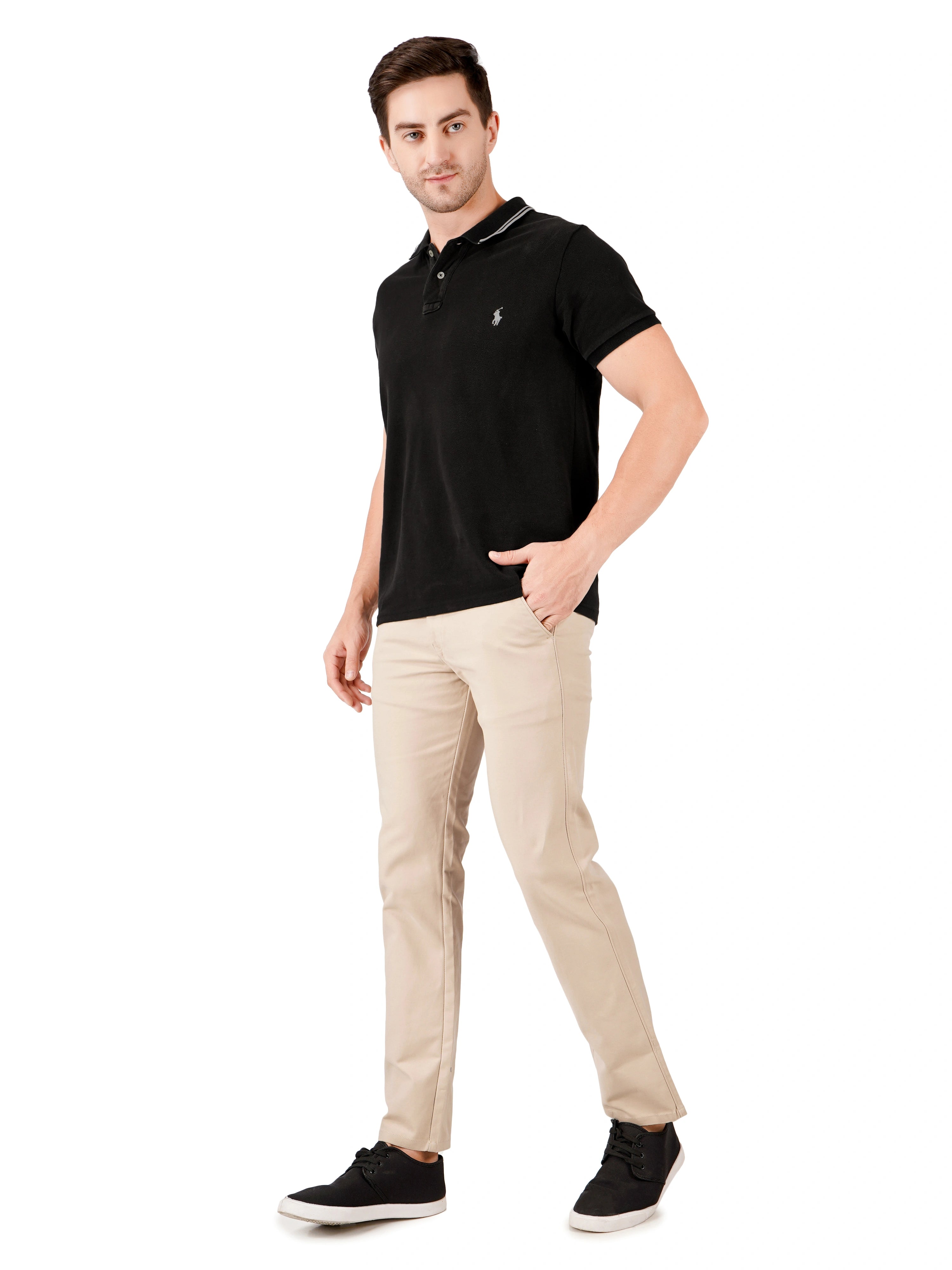 Premium Cotton Regular Fit Stretchable Trouser – Sandstone
