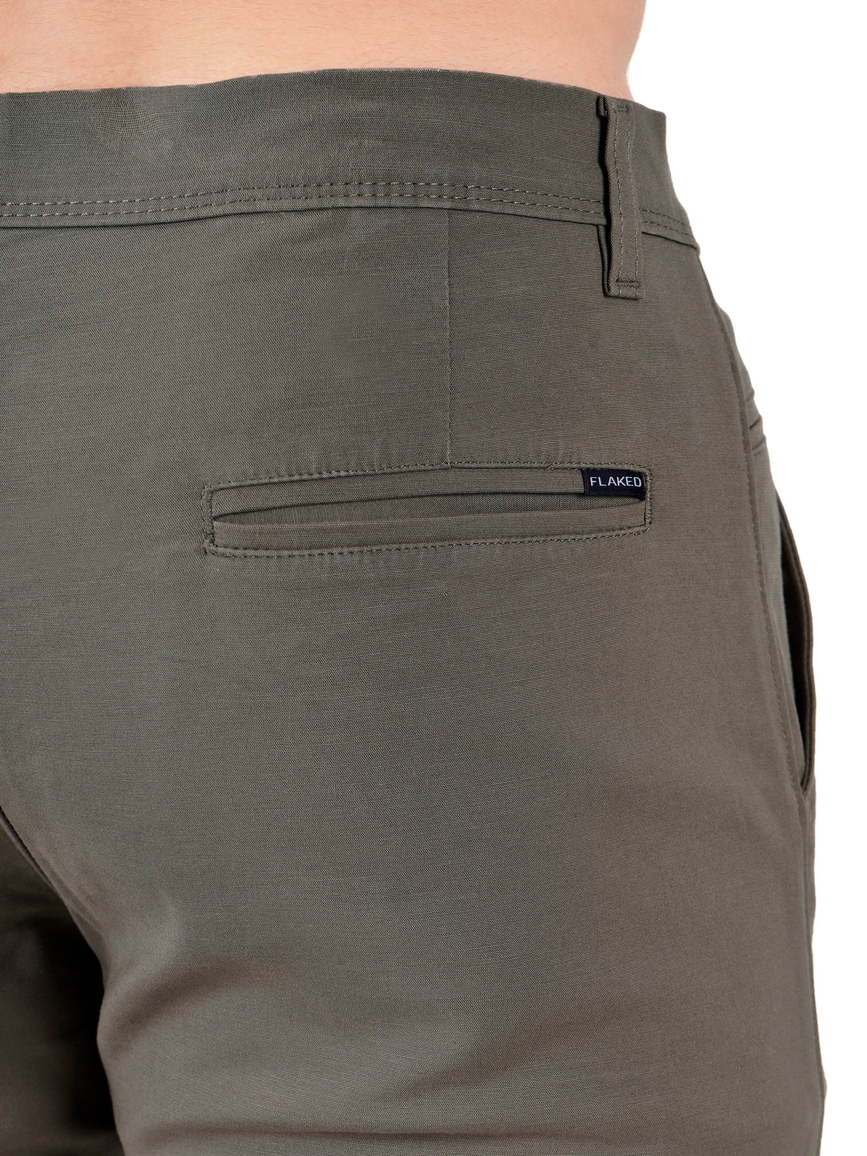 Organic Cotton Regular Fit Stretchable Trouser – Smoky Quartz - Flaked