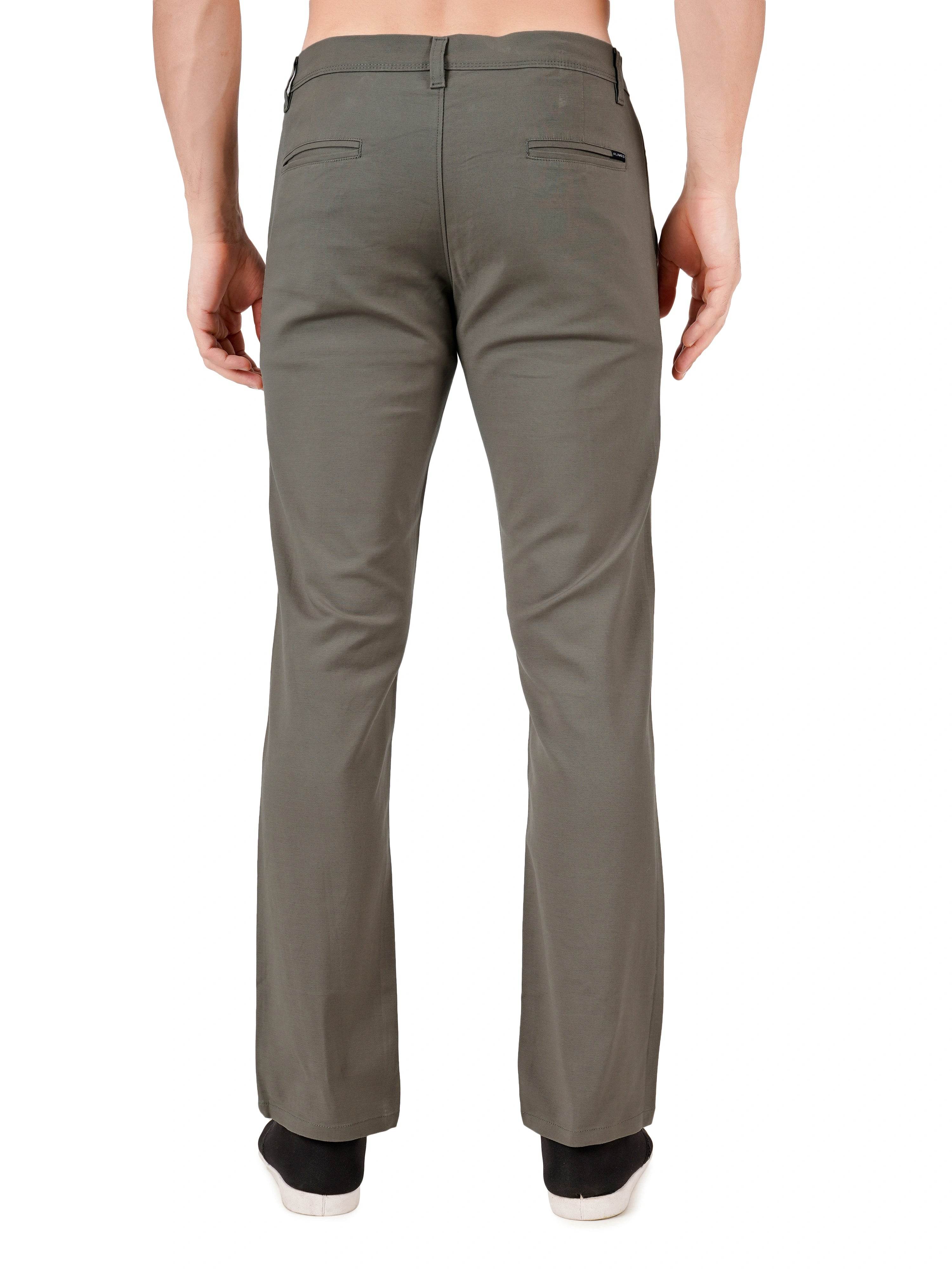 Organic Cotton Regular Fit Stretchable Trouser – Smoky Quartz - Flaked