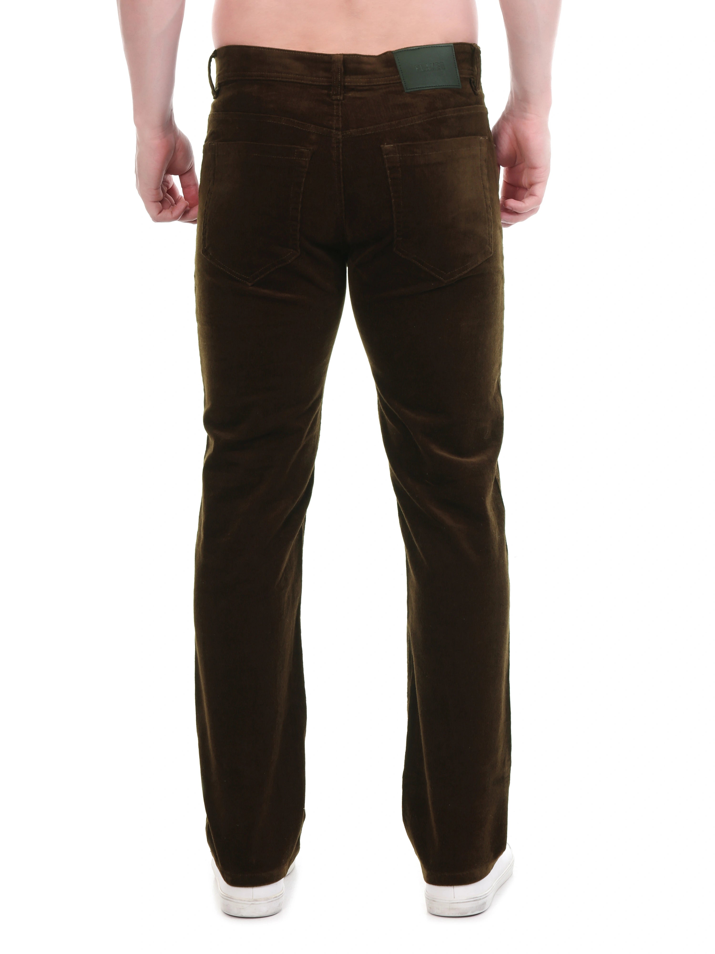 Corduroy Relaxed Fit Stretchable Jeans – Cocoa Drift