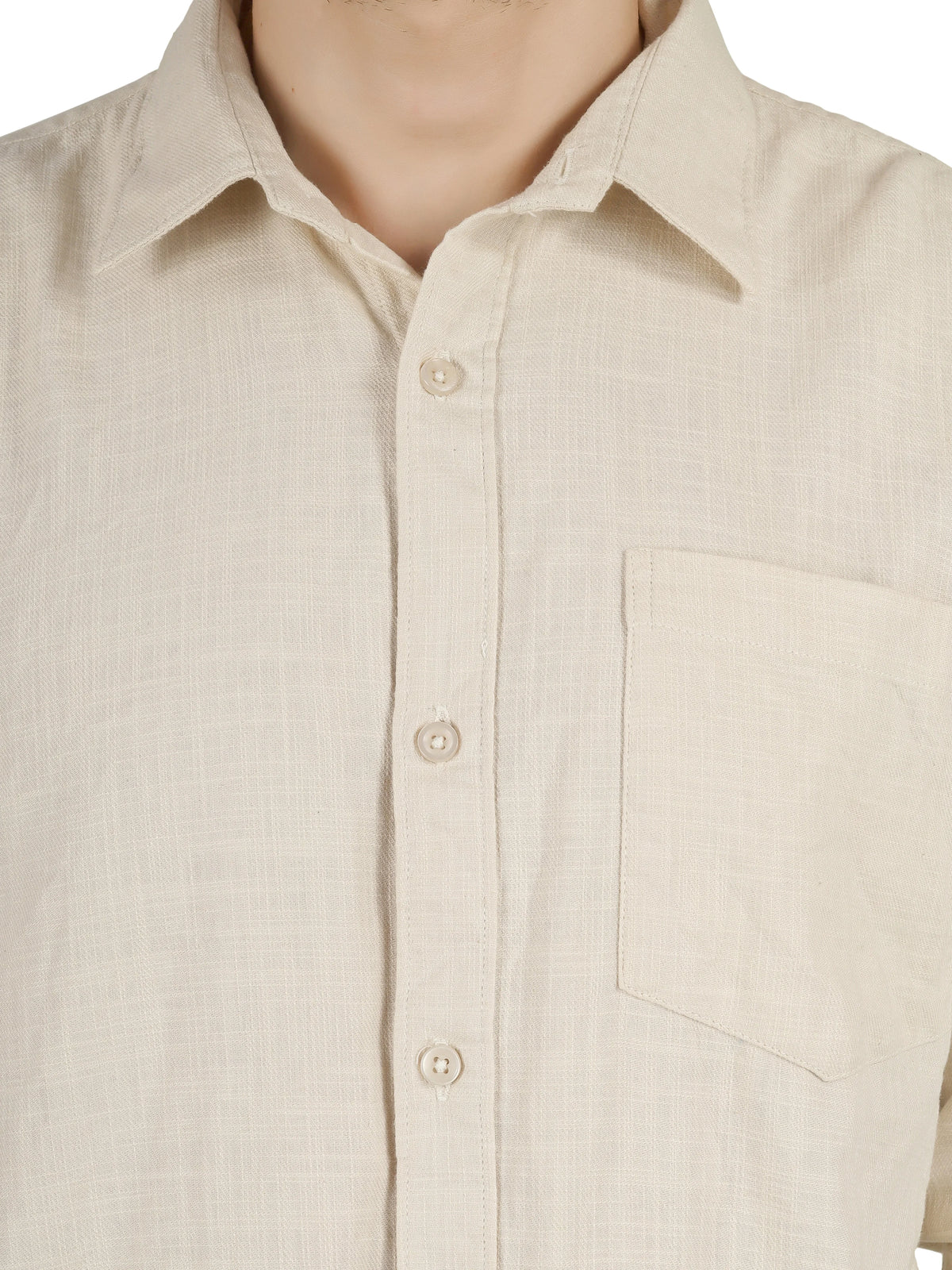 FLAKED Natural Linen Cotton Blend Cord Set - Ivory Sand