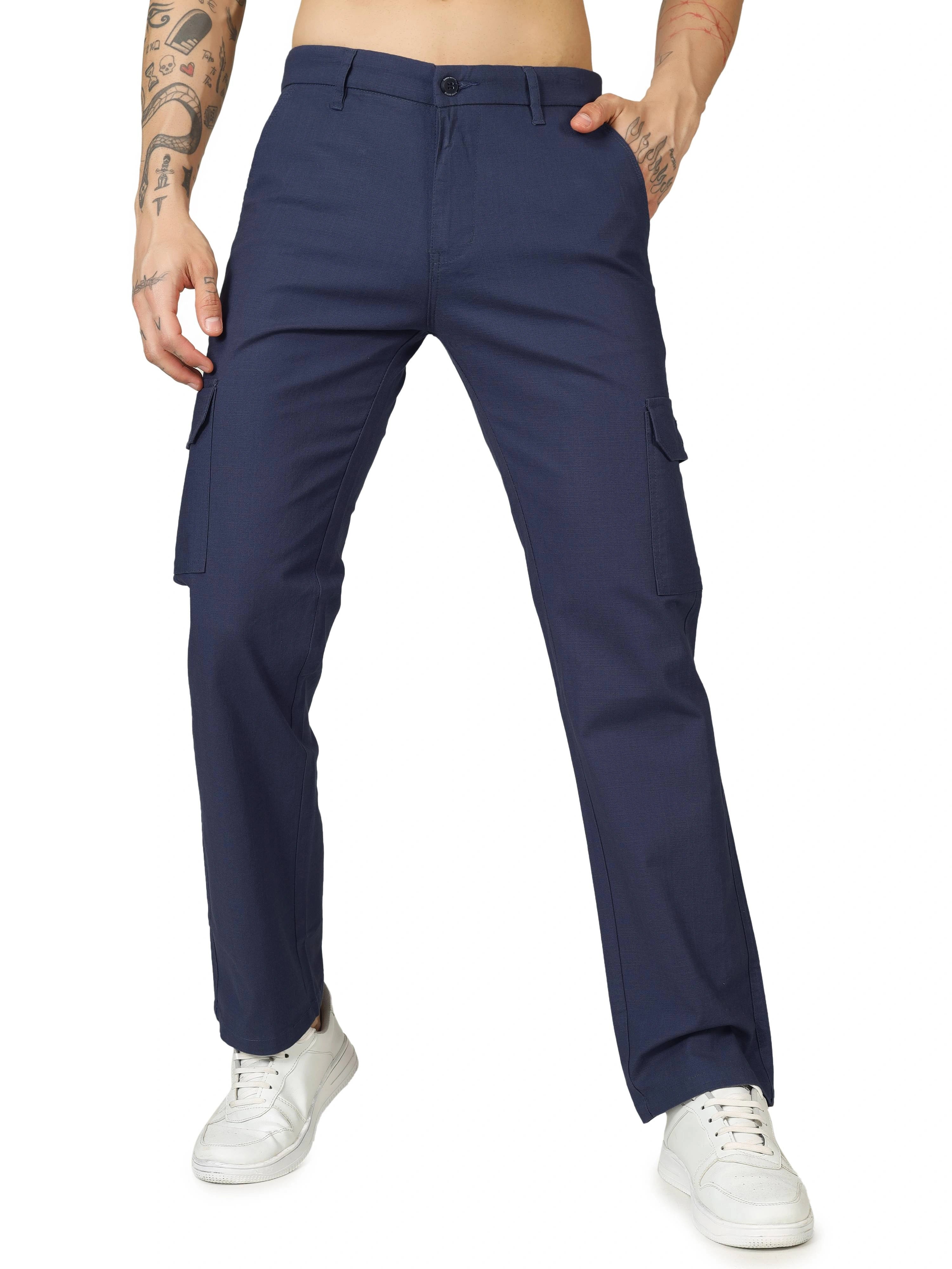 Linen Cargo - Relaxed Fit -  Comet Grey