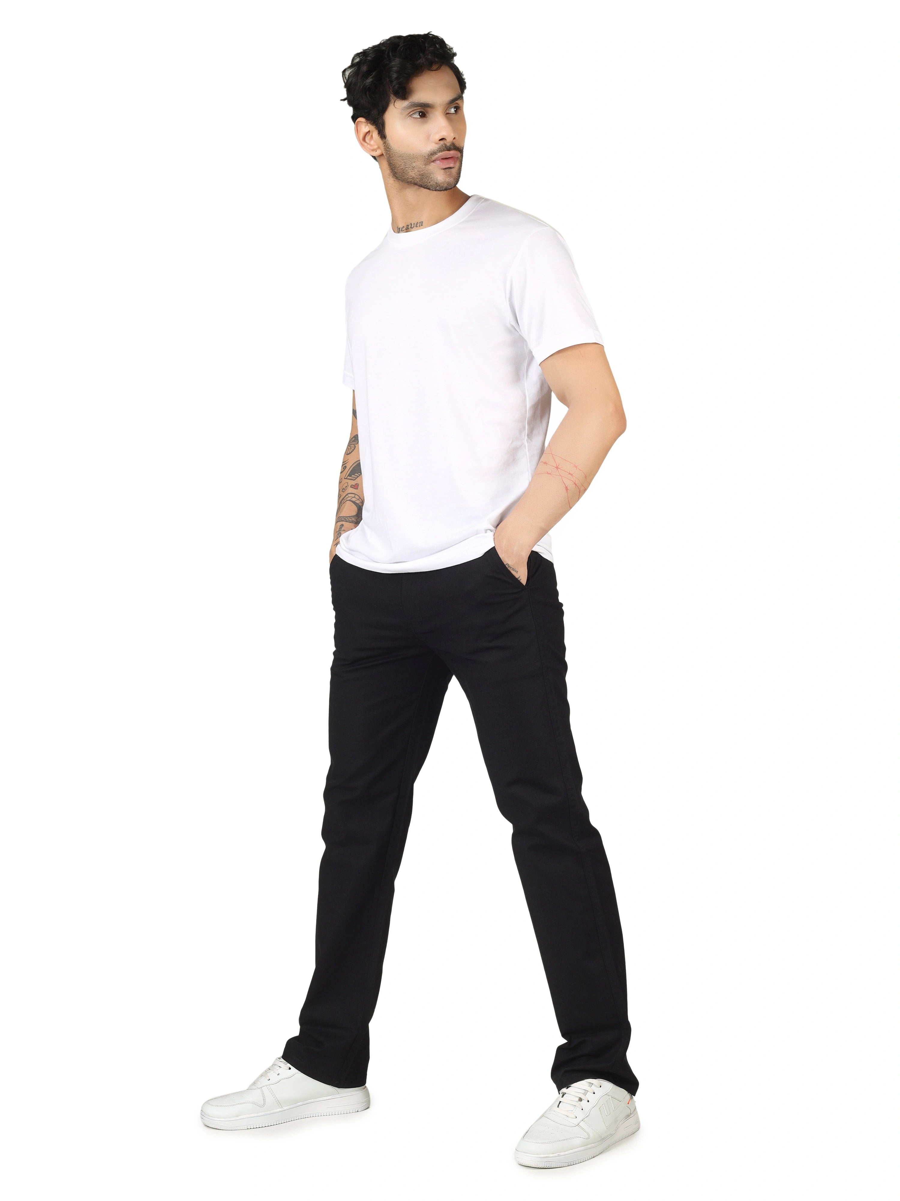 Linen Relaxed Fit Trouser - Black