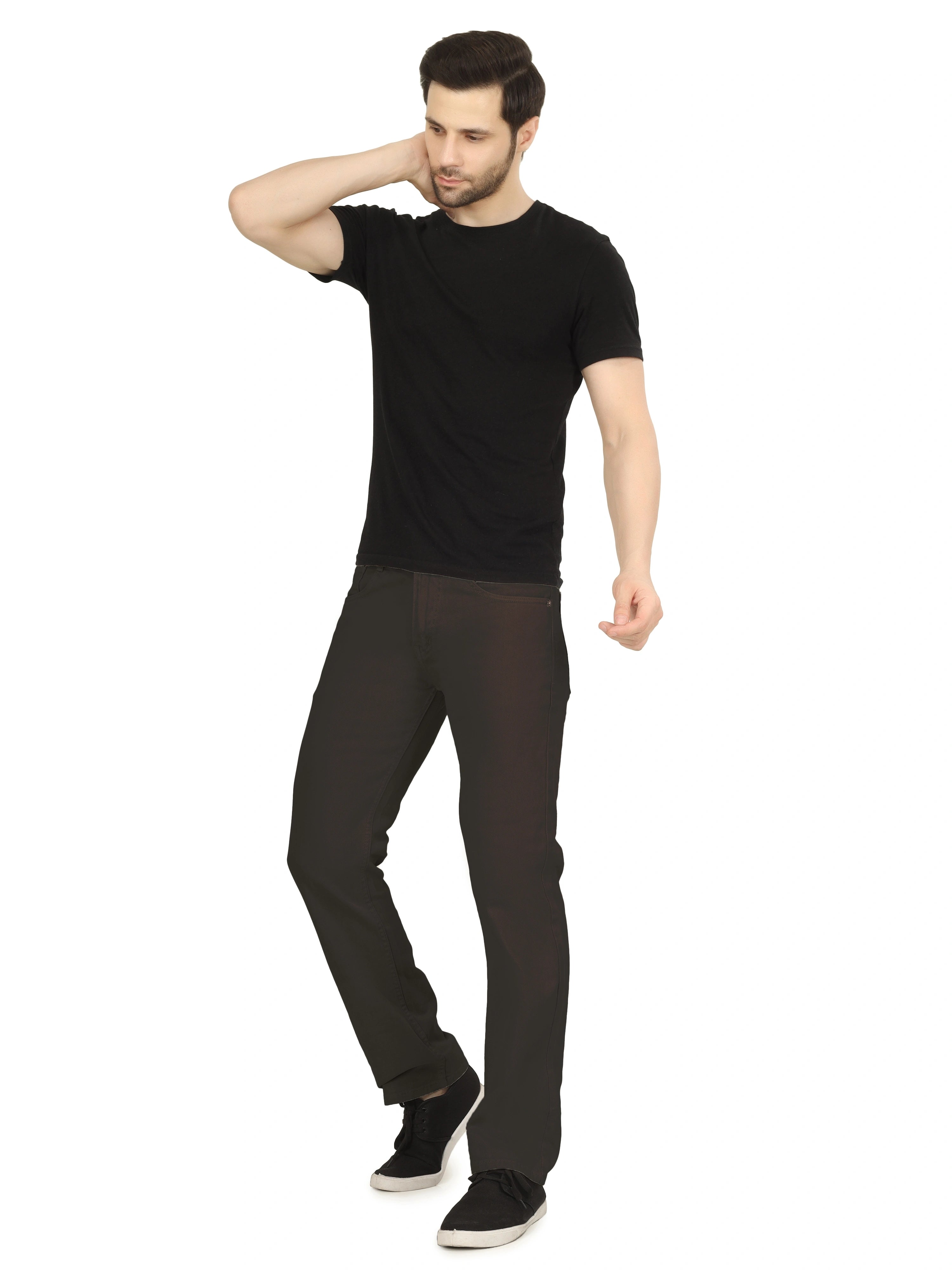 Men’s Relaxed Fit Stretchable Organic Cotton Jeans - Dark oak