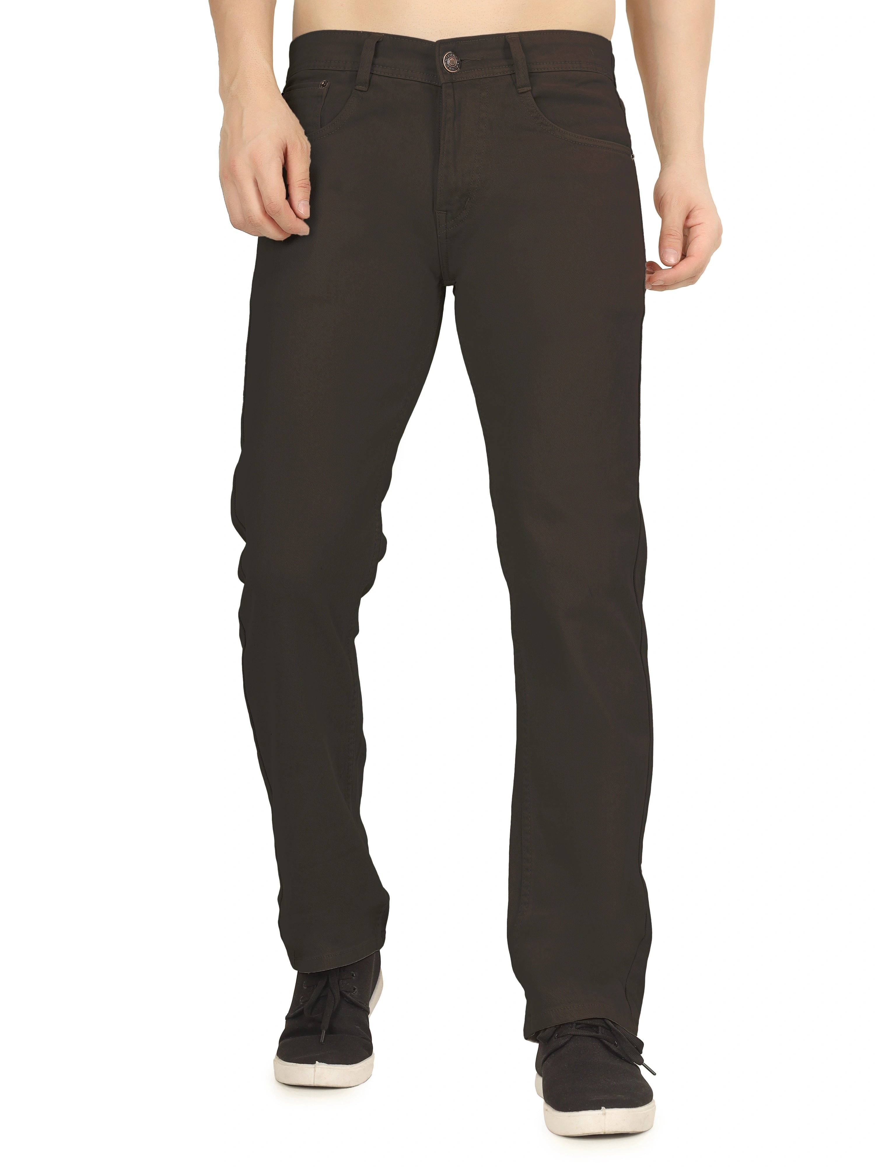 Men’s Relaxed Fit Stretchable Organic Cotton Jeans - Dark oak